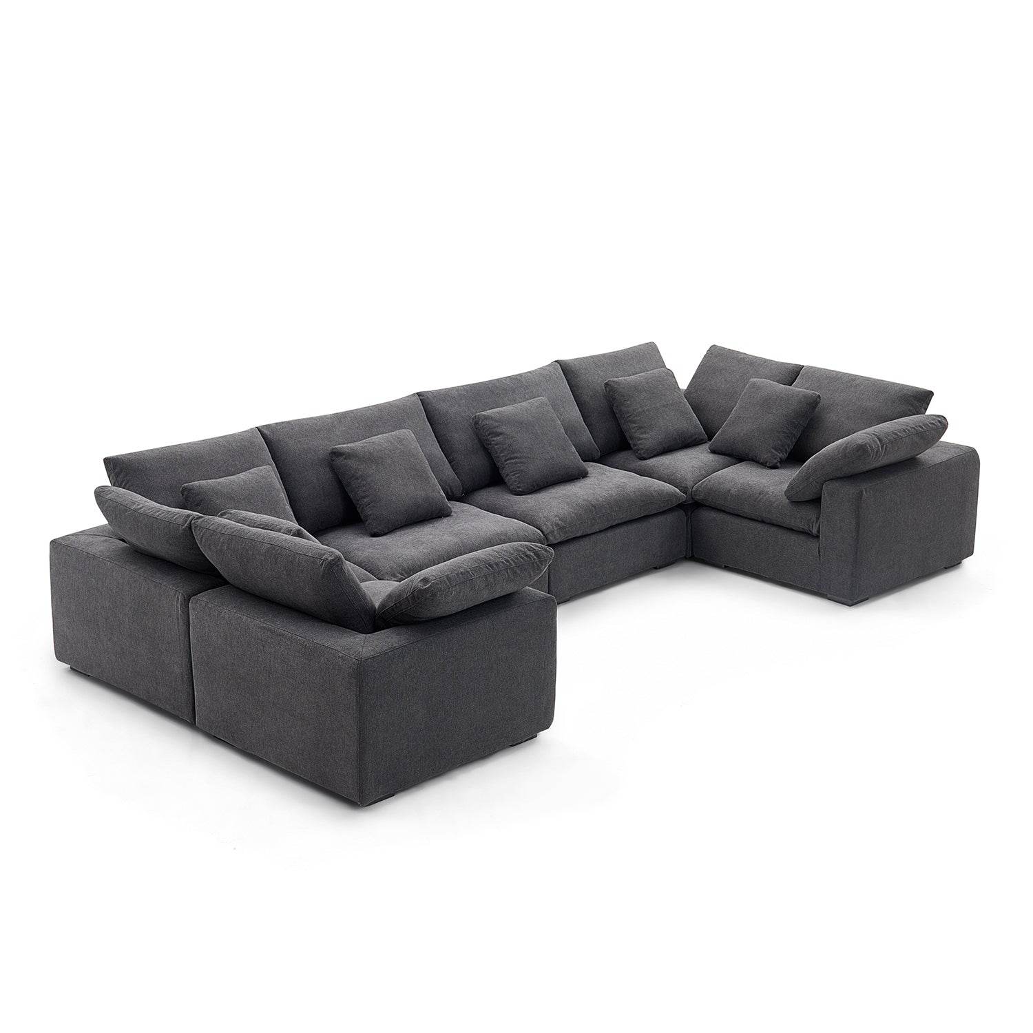 Malibu Cloud U Closed Sectional - Valyouweho