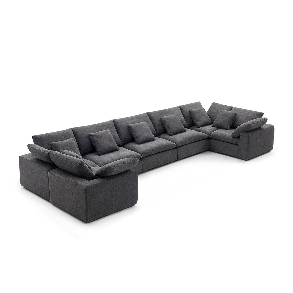 Malibu Cloud U Closed Sectional - Valyouweho