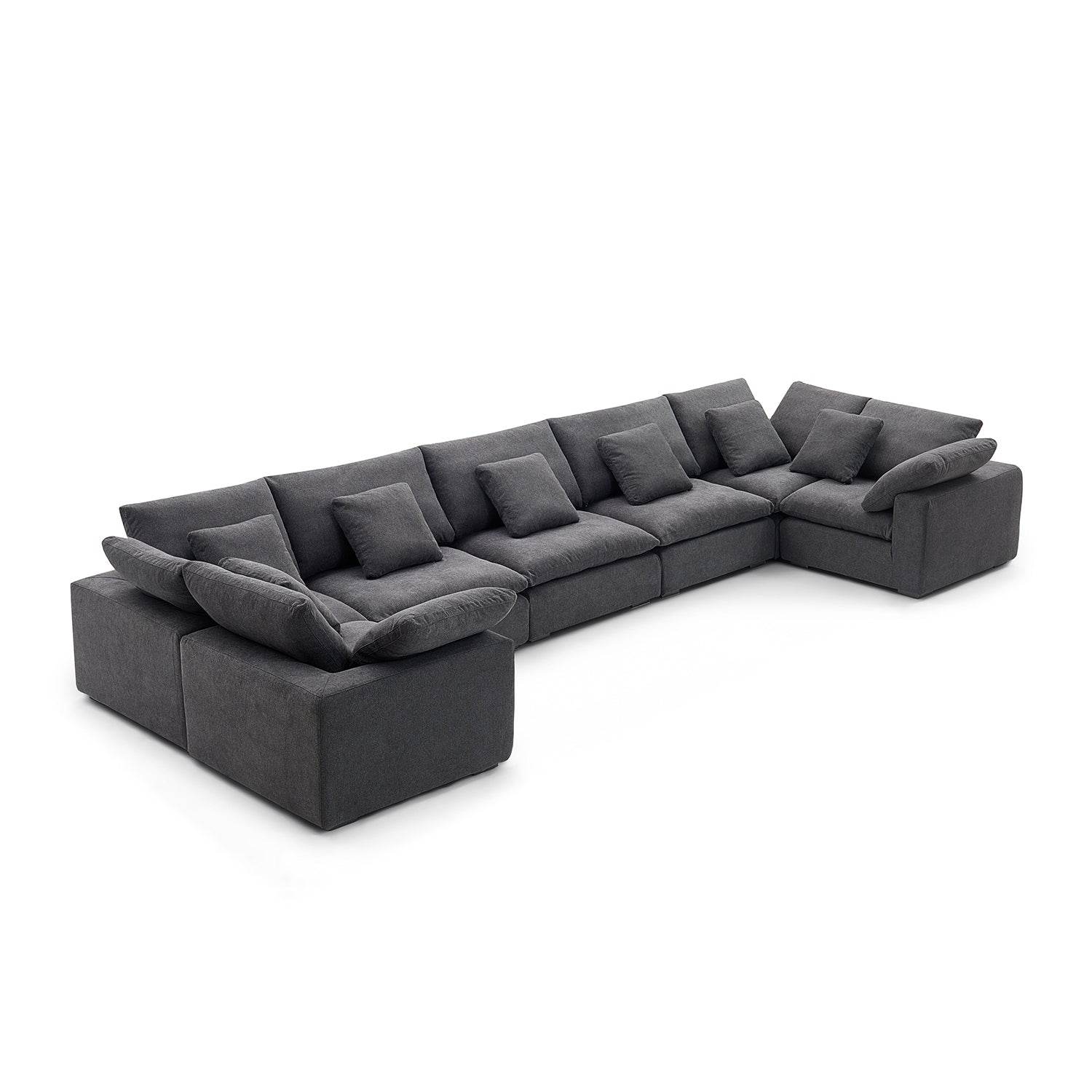 Malibu Cloud U Closed Sectional - Valyouweho
