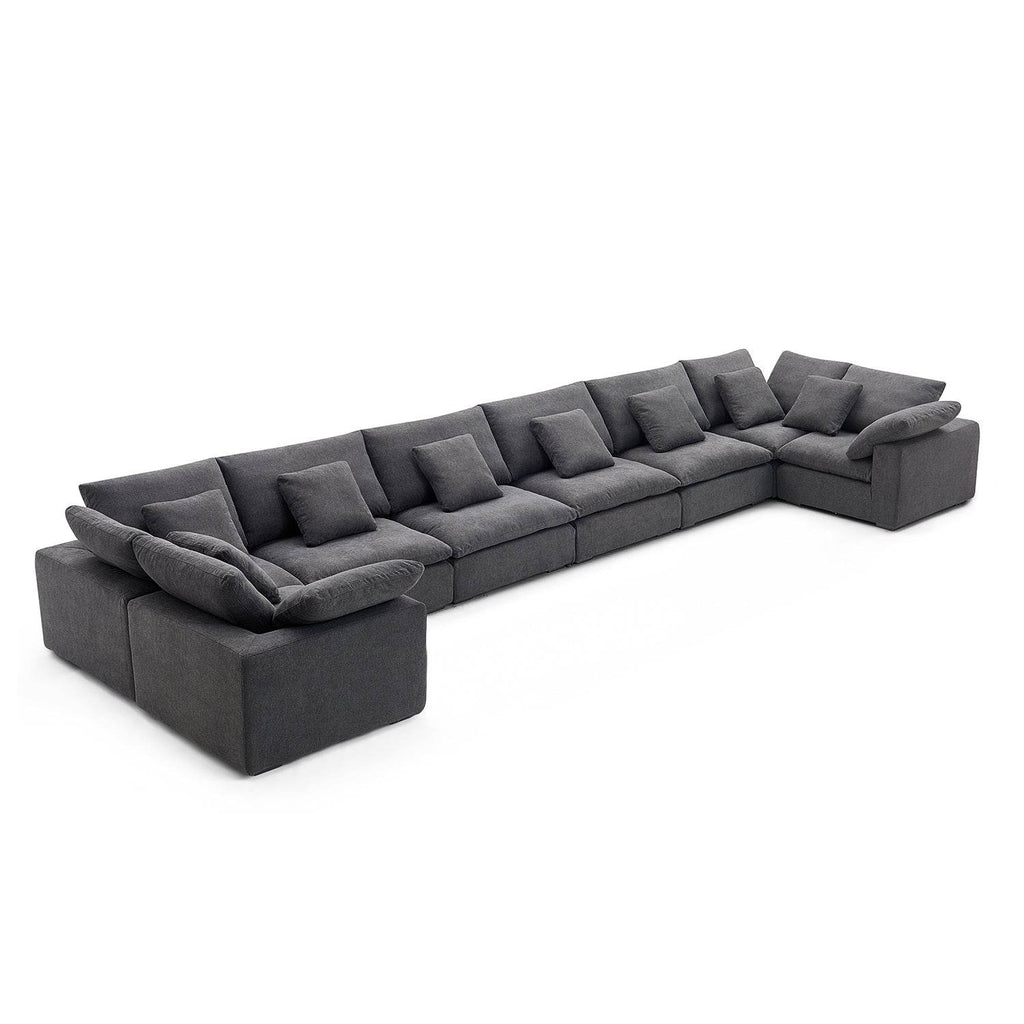 Malibu Cloud U Closed Sectional - Valyouweho