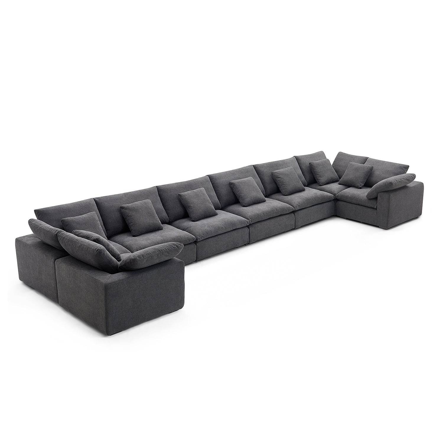 Malibu Cloud U Closed Sectional - Valyouweho