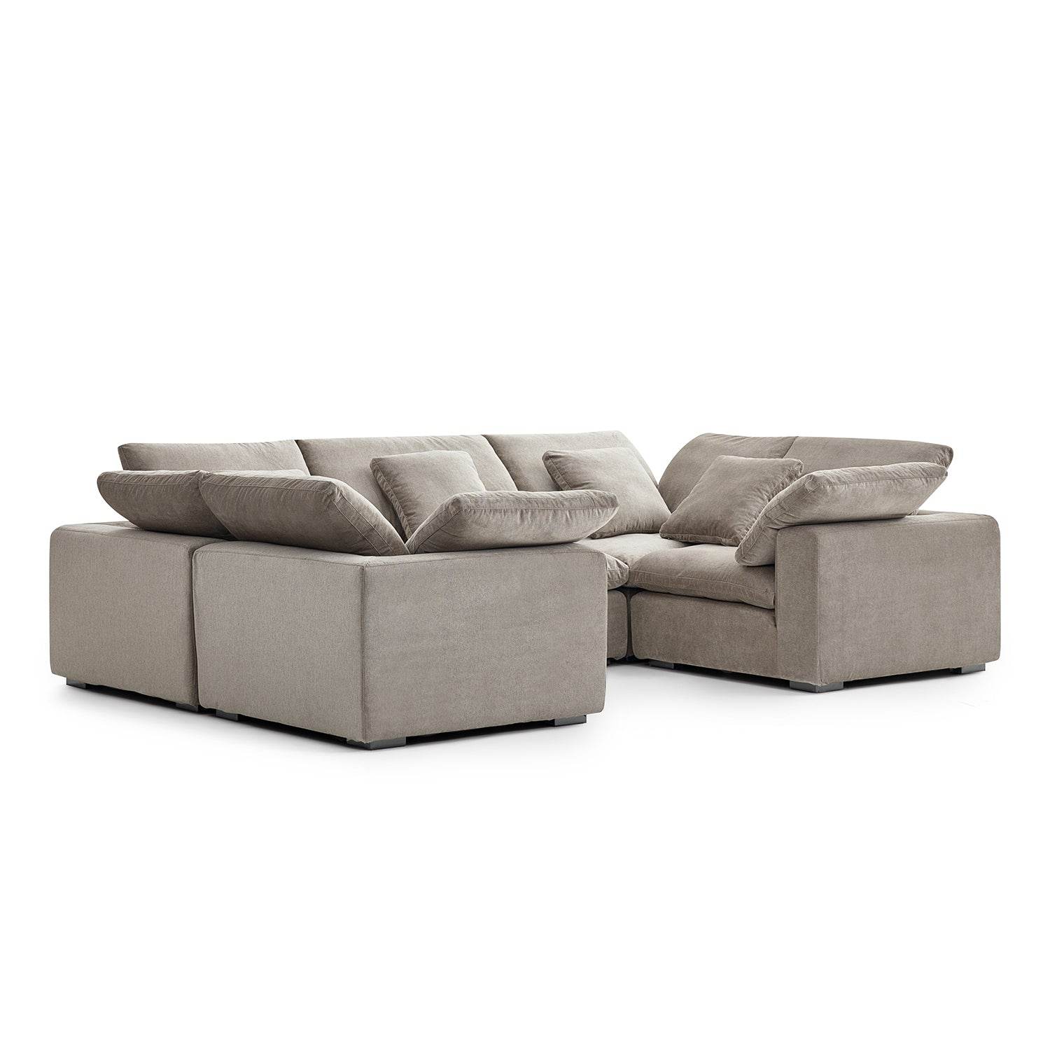 Malibu Cloud U Closed Sectional - Valyouweho