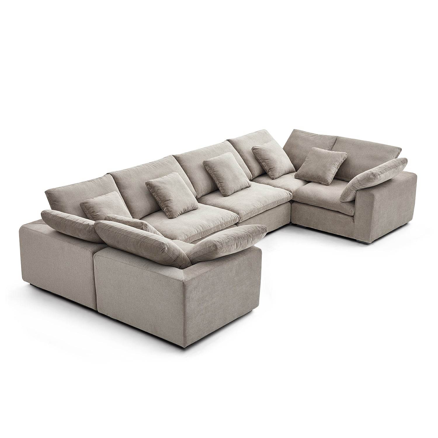Malibu Cloud U Closed Sectional - Valyouweho
