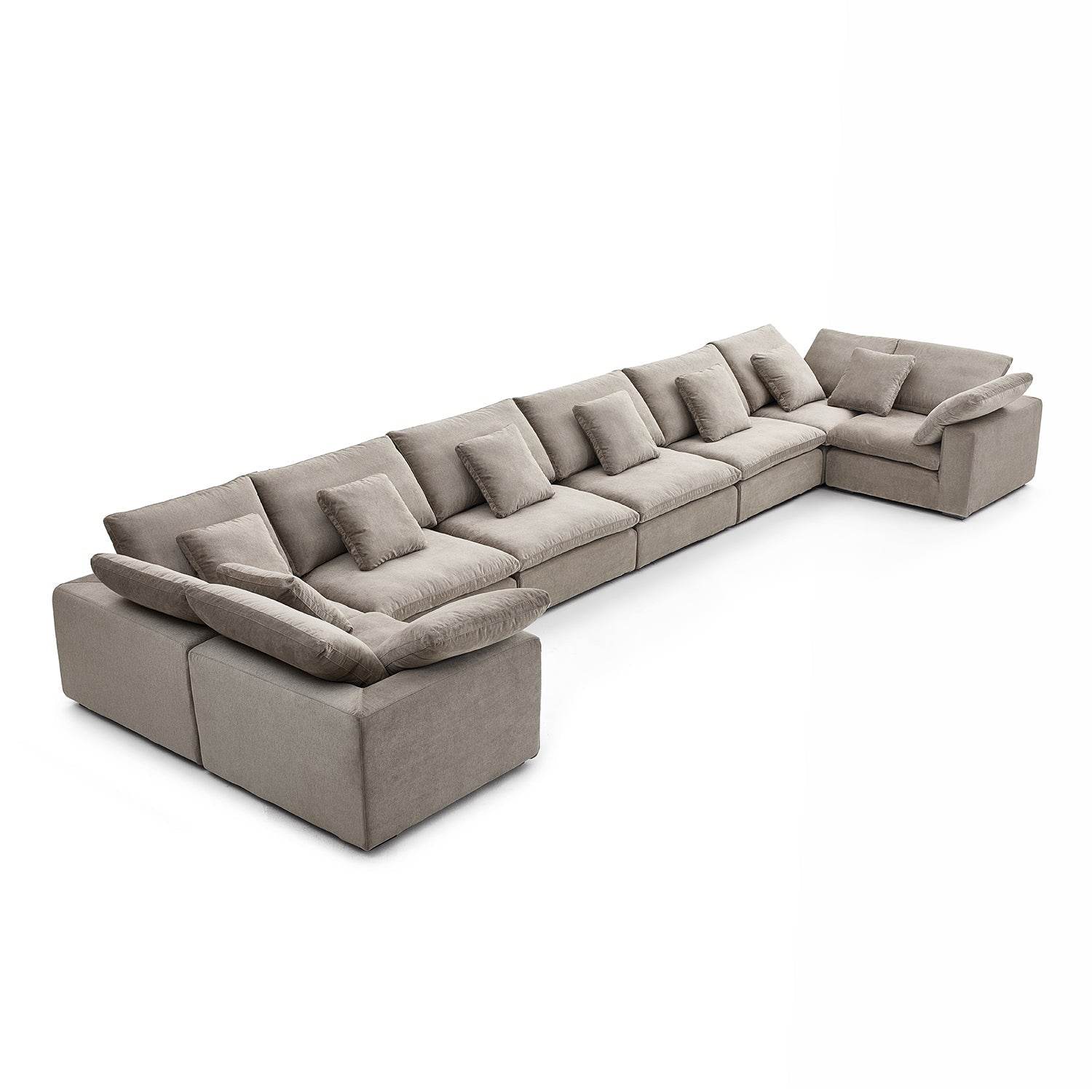 Malibu Cloud U Closed Sectional - Valyouweho
