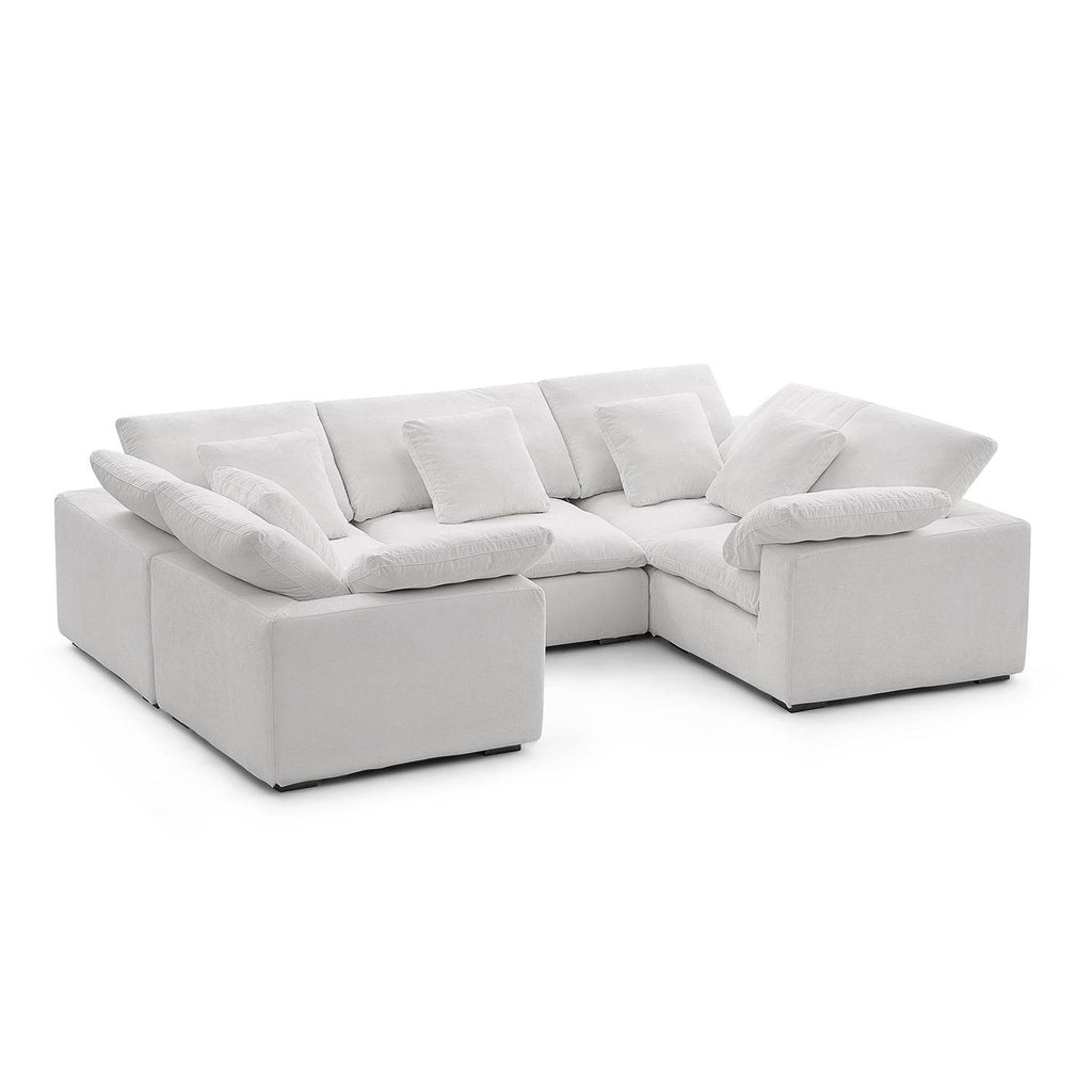 Malibu Cloud U Closed Sectional - Valyouweho