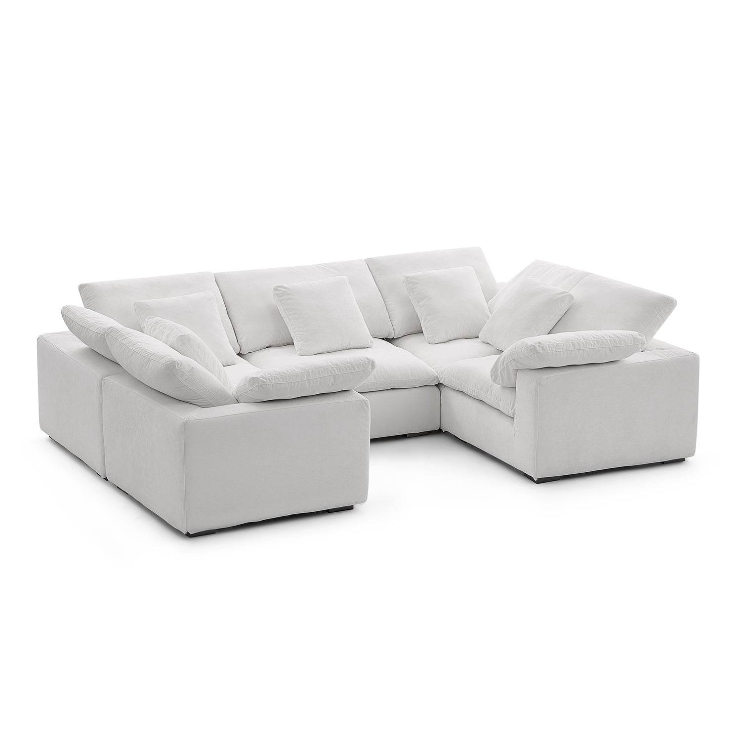 Malibu Cloud U Closed Sectional - Valyouweho