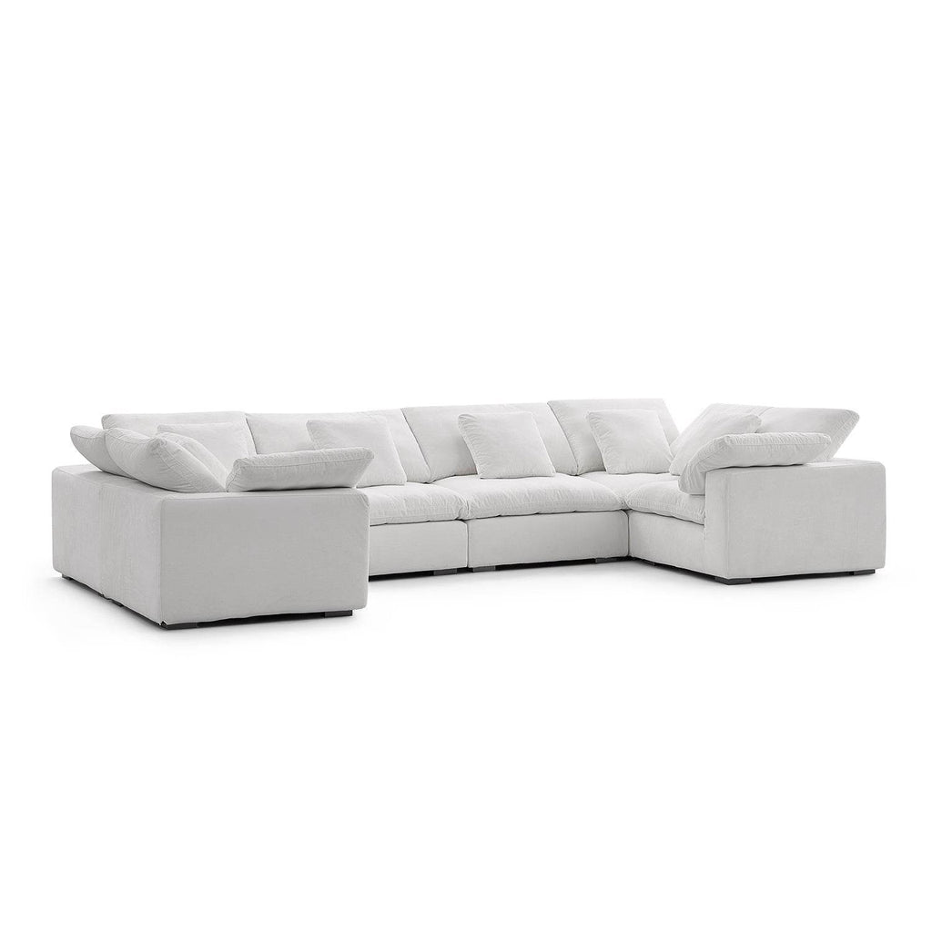 Malibu Cloud U Closed Sectional - Valyouweho