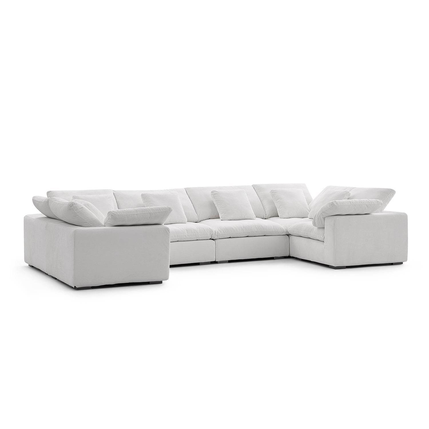 Malibu Cloud U Closed Sectional - Valyouweho