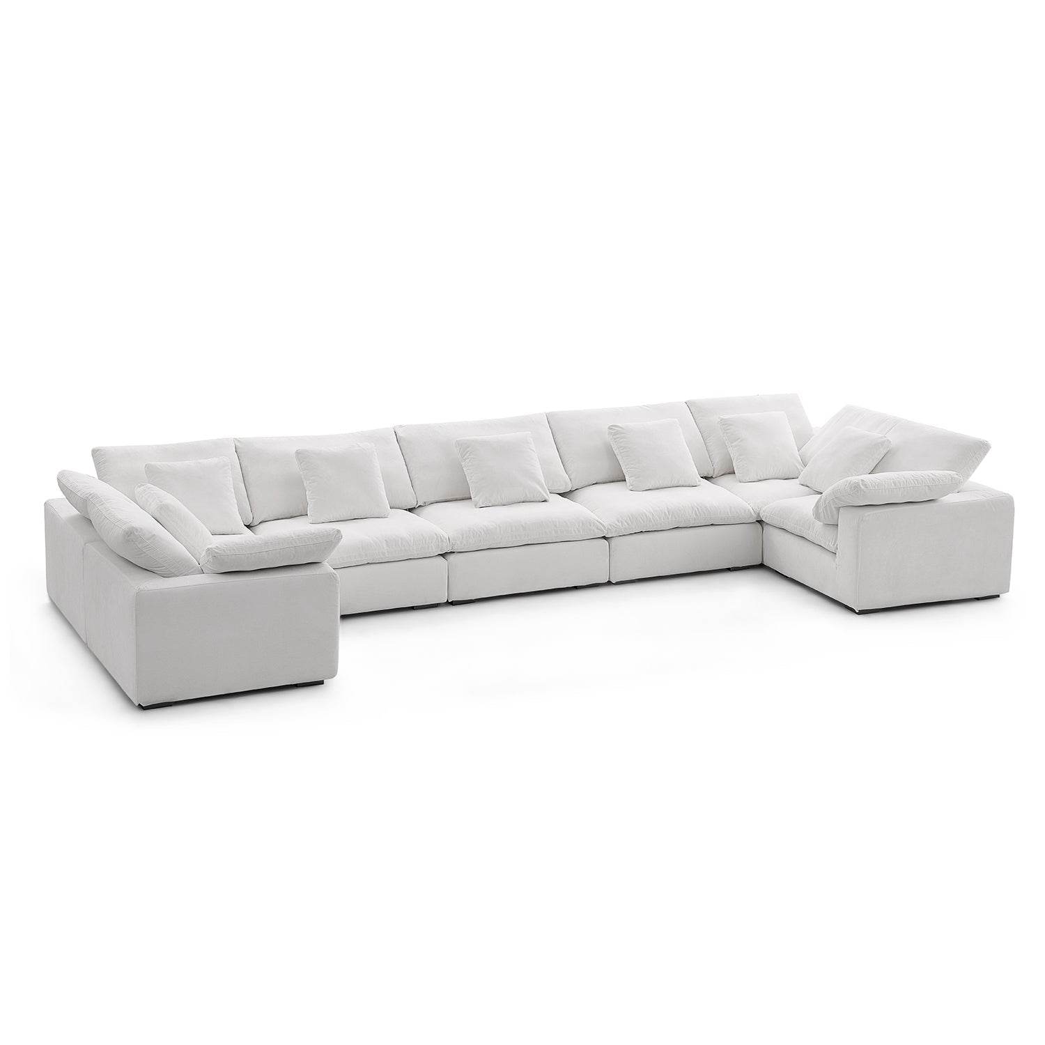 Malibu Cloud U Closed Sectional - Valyouweho