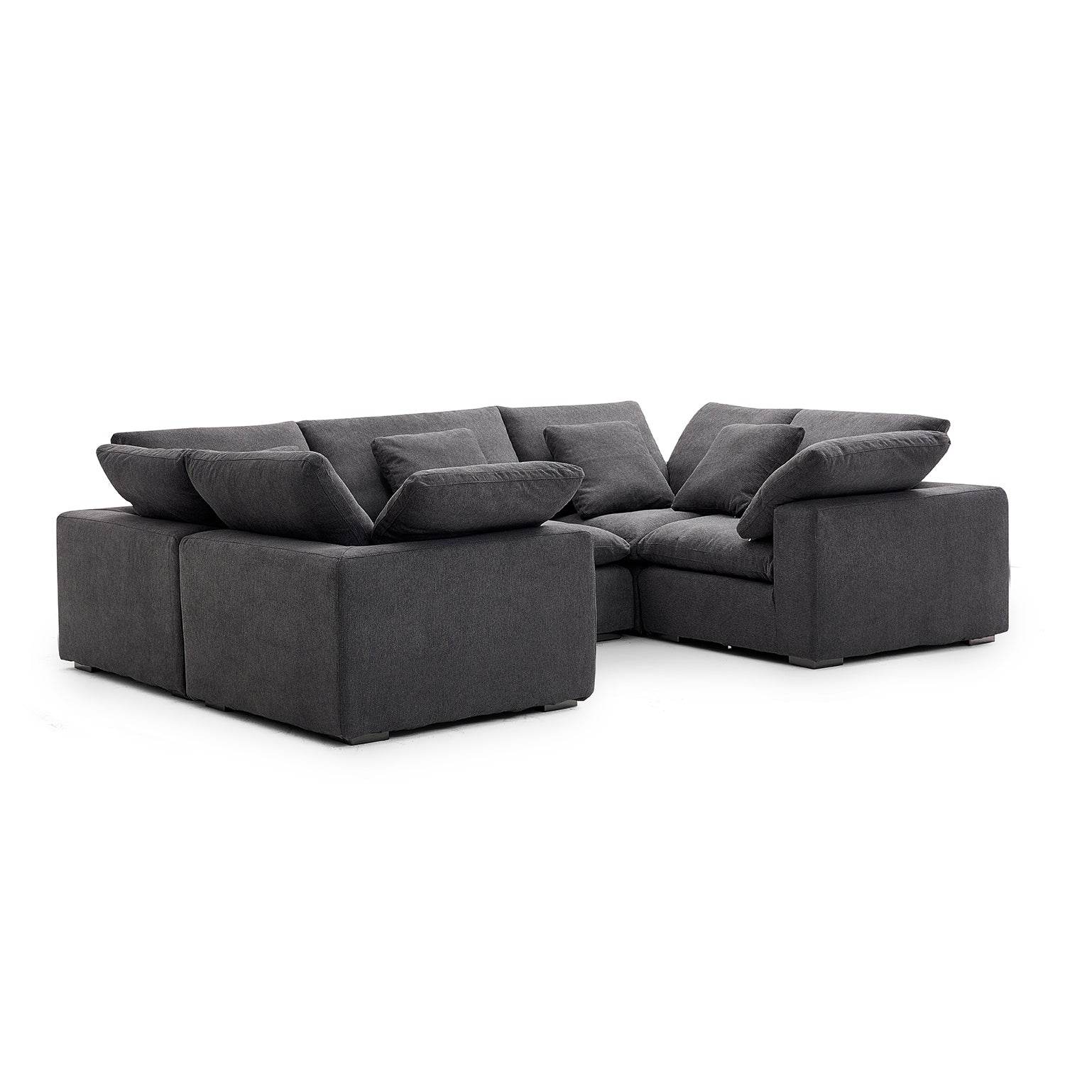 Malibu Cloud U Closed Sectional - Valyouweho