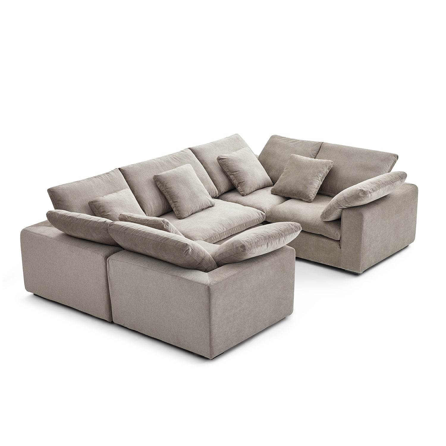 Malibu Cloud U Closed Sectional - Valyouweho