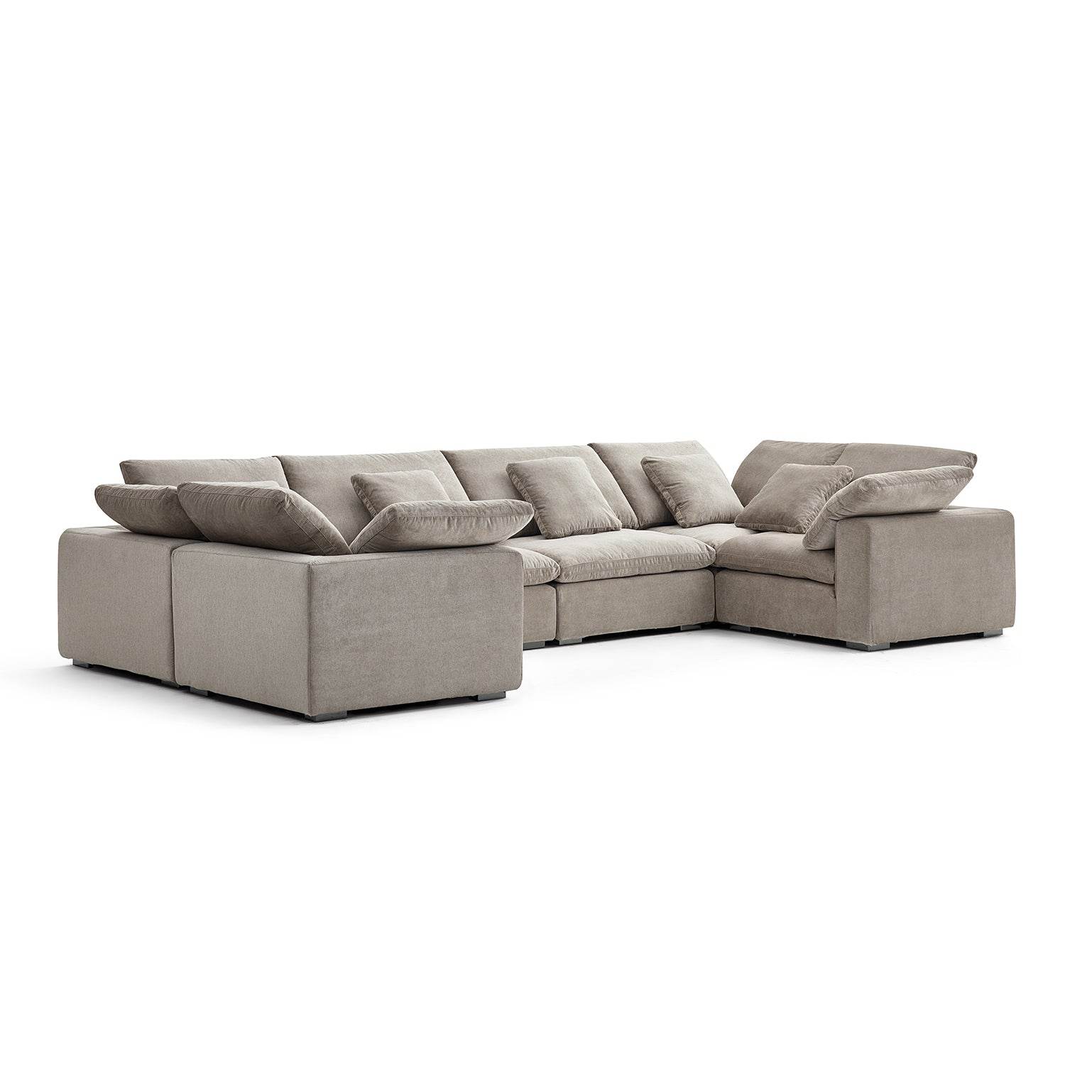 Malibu Cloud U Closed Sectional - Valyouweho