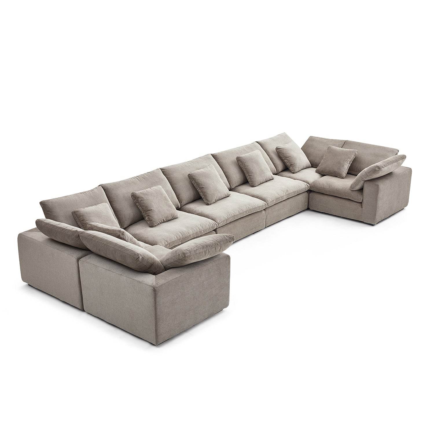 Malibu Cloud U Closed Sectional - Valyouweho