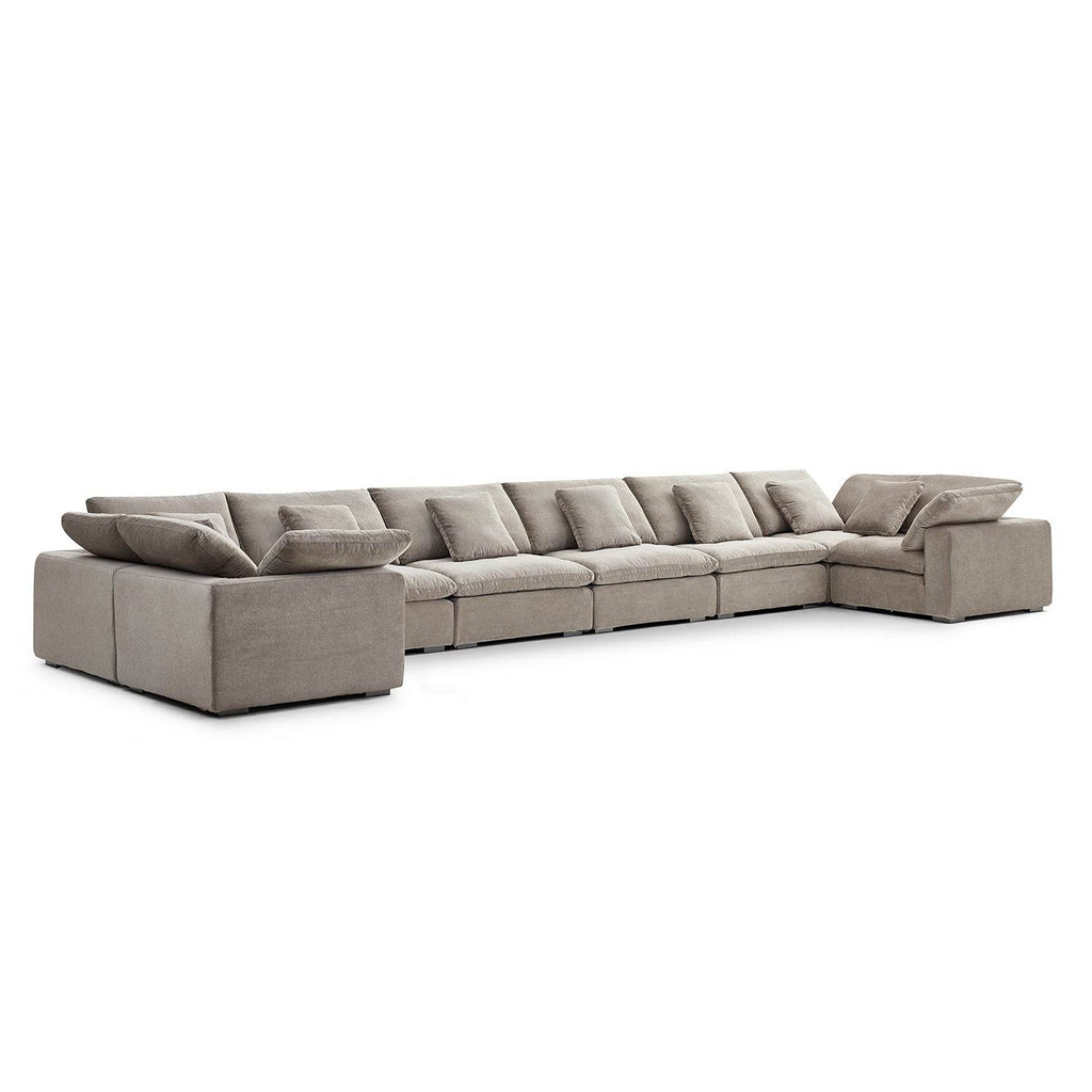 Malibu Cloud U Closed Sectional - Valyouweho