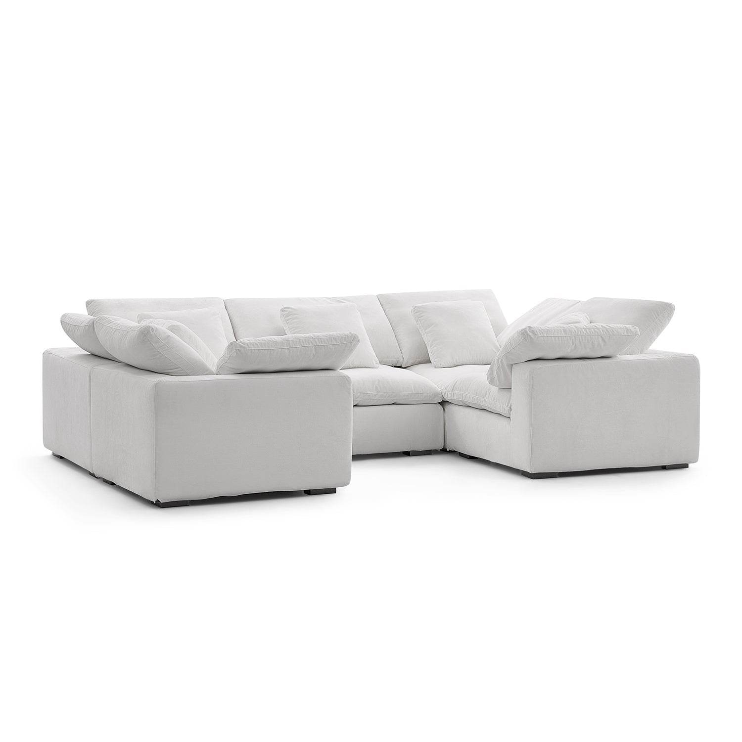 Malibu Cloud U Closed Sectional - Valyouweho
