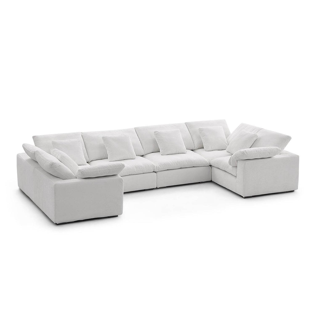 Malibu Cloud U Closed Sectional - Valyouweho