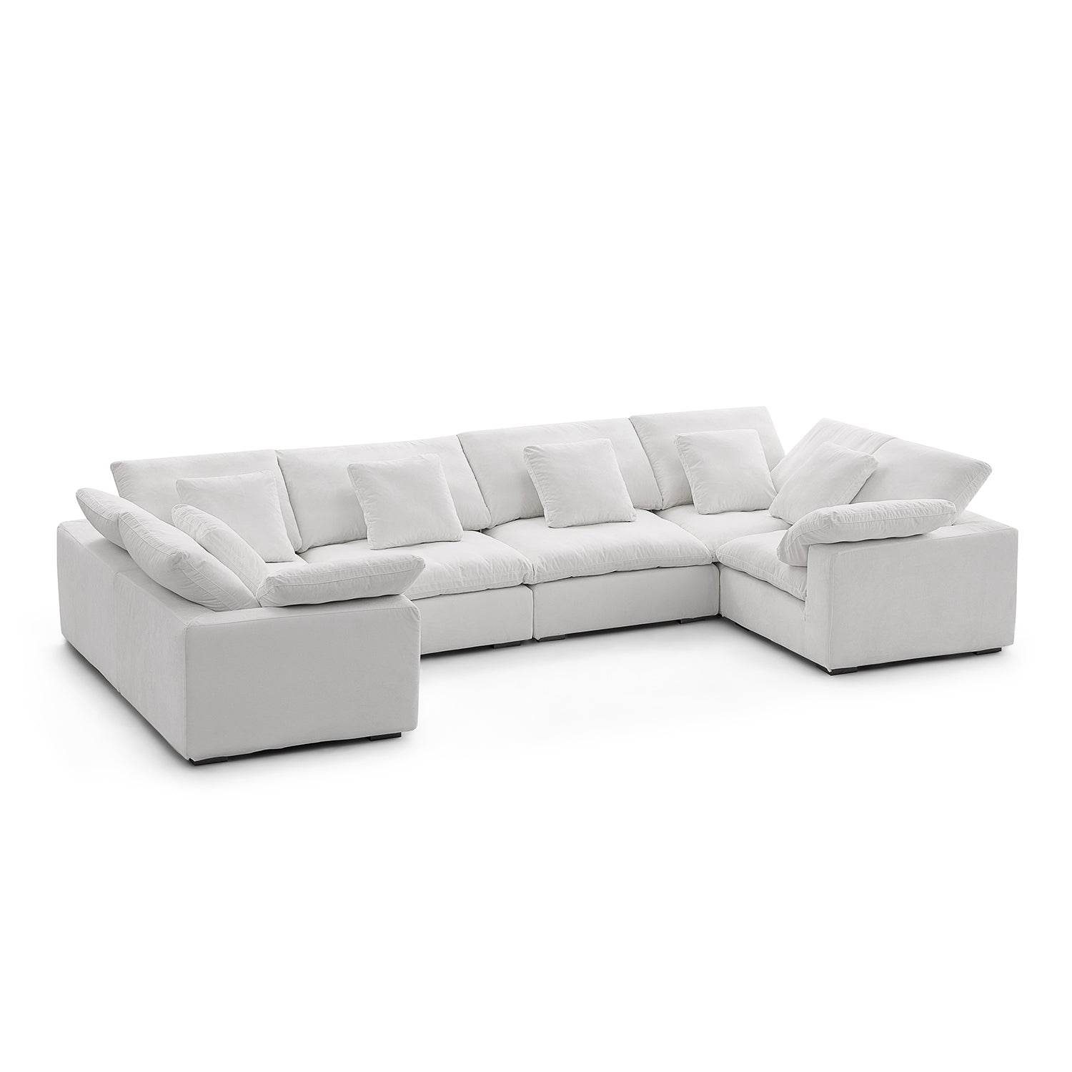 Malibu Cloud U Closed Sectional - Valyouweho