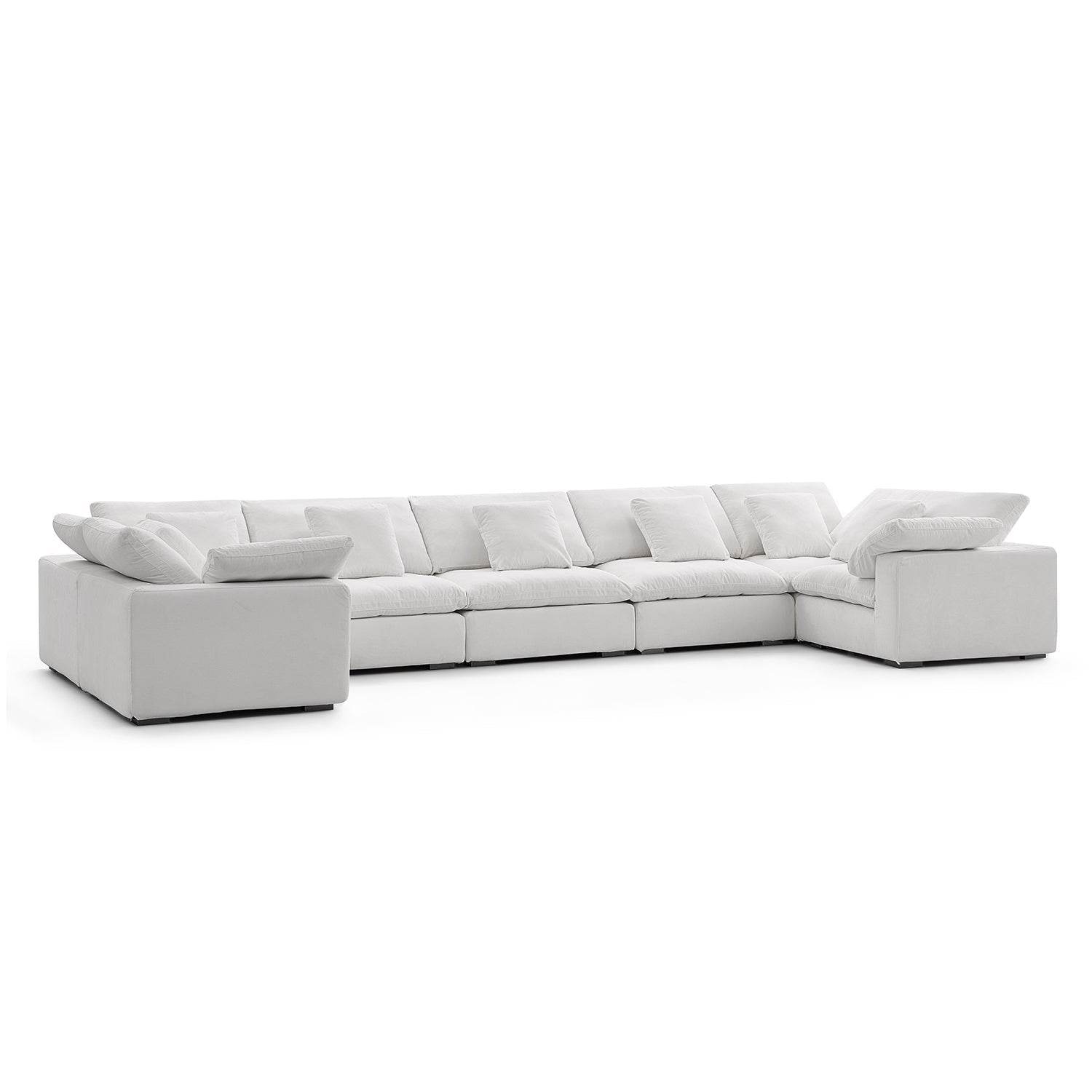 Malibu Cloud U Closed Sectional - Valyouweho