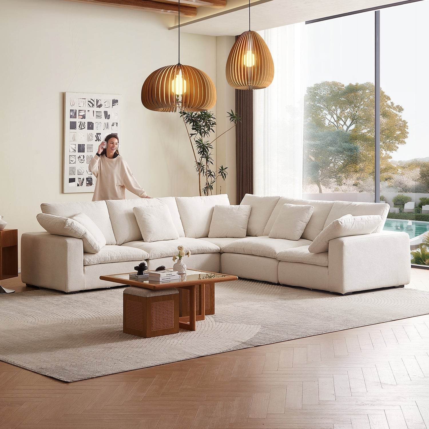 Malibu Cloud L Sectional - Valyouweho