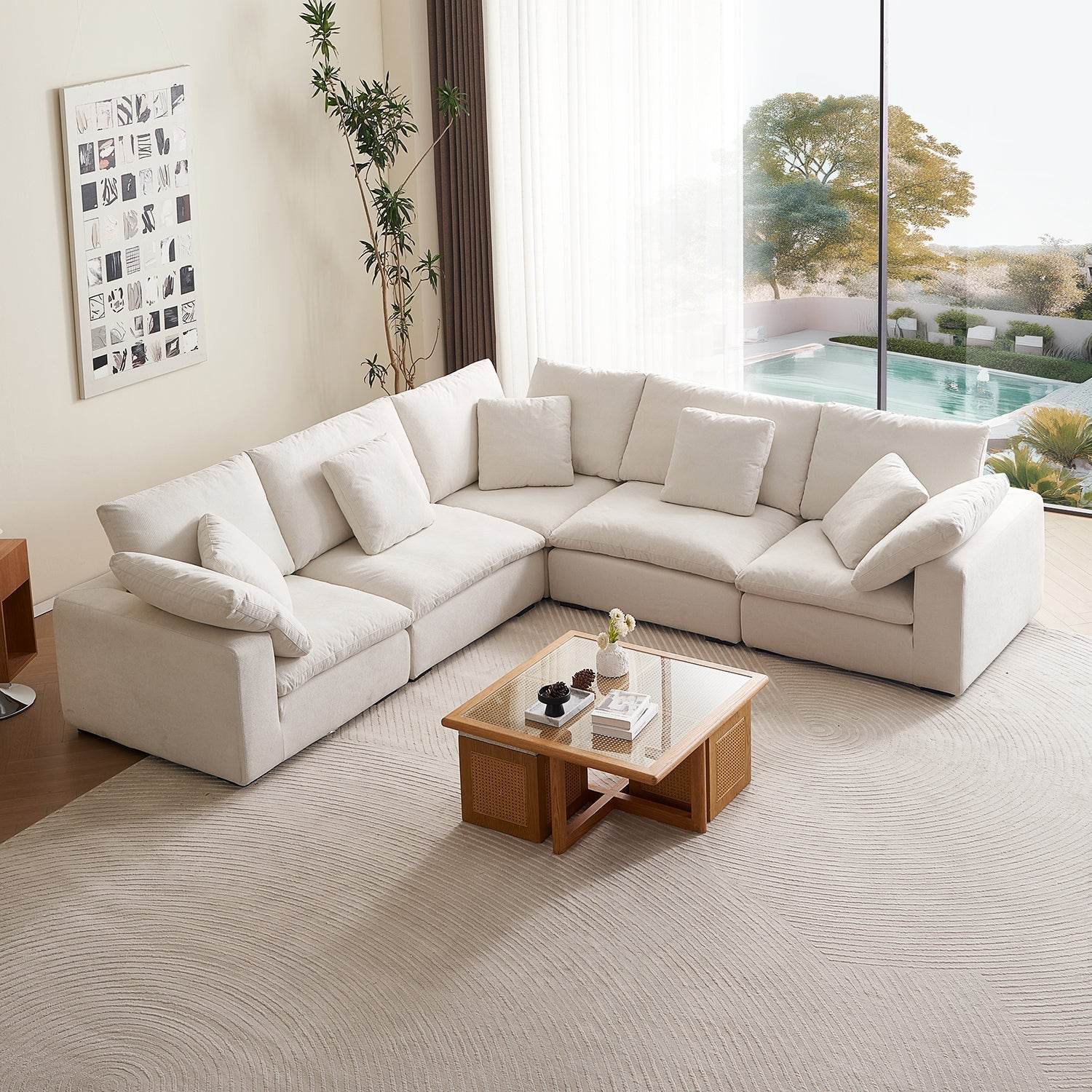 Malibu Cloud L Sectional - Valyouweho