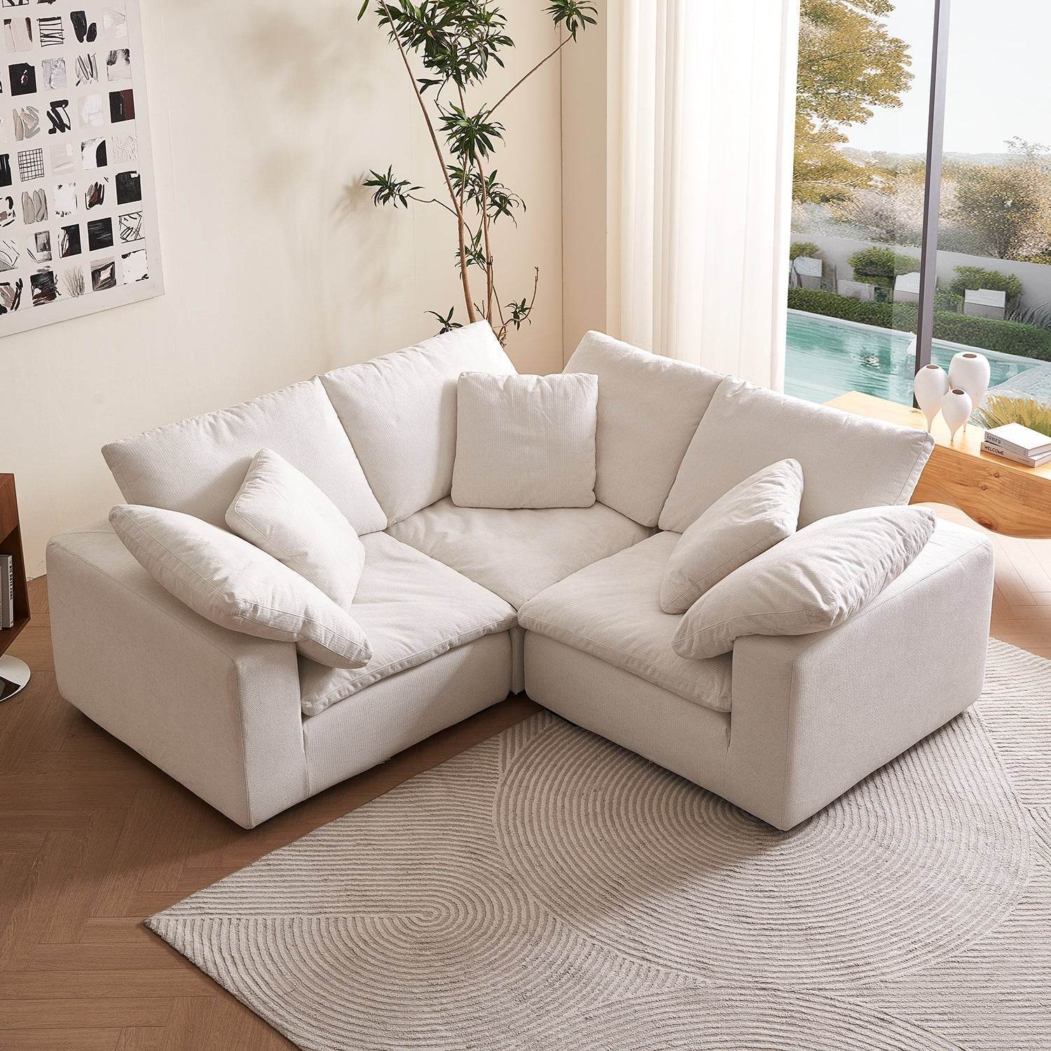 Malibu Cloud L Sectional - Valyouweho