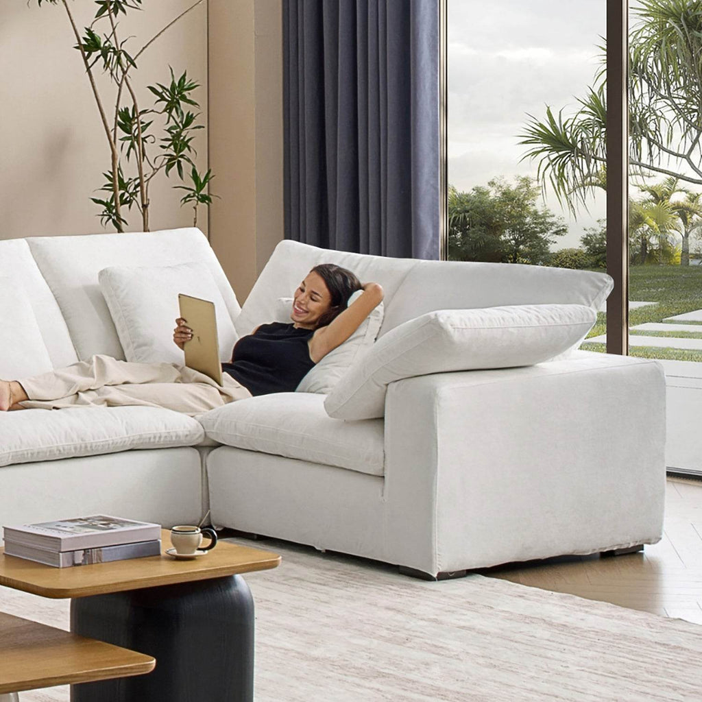 Malibu Cloud U Closed Sectional - Valyouweho