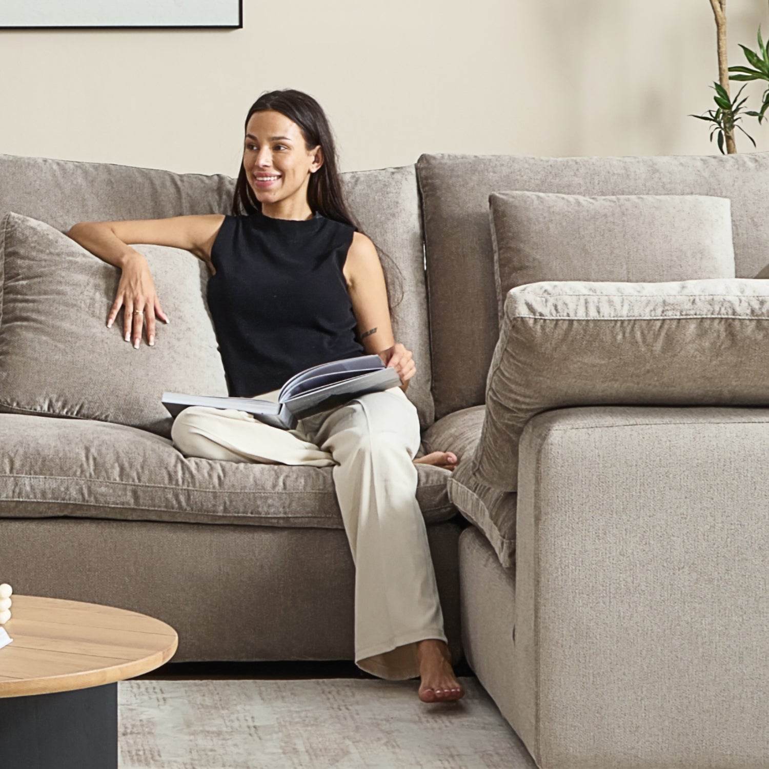 Malibu Cloud L Sectional - Valyouweho