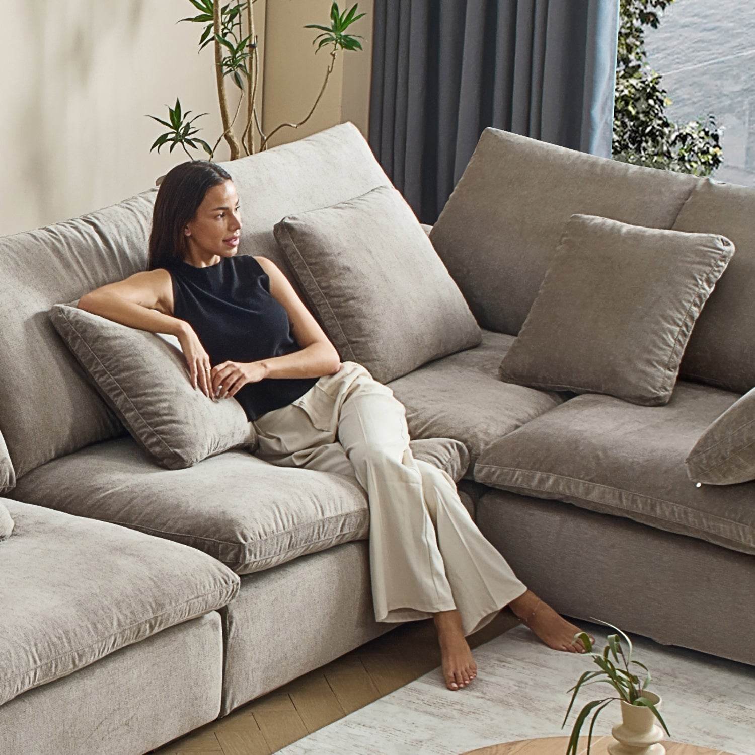 Malibu Cloud L Sectional - Valyouweho