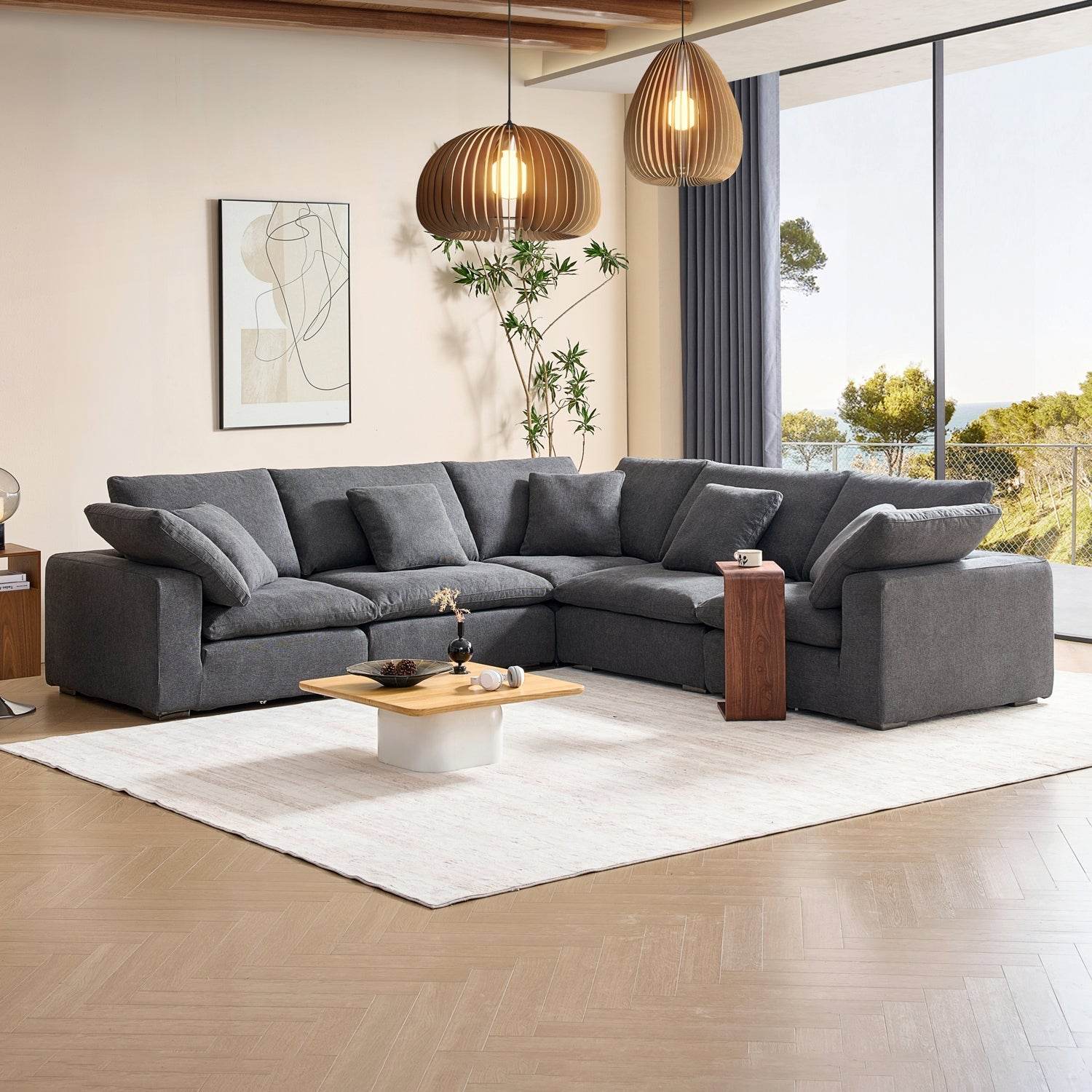 Malibu Cloud L Sectional - Valyouweho