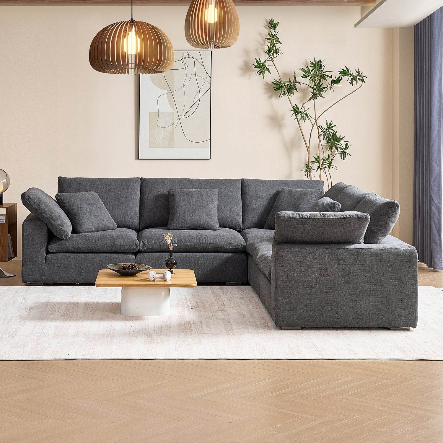 Malibu Cloud L Sectional - Valyouweho