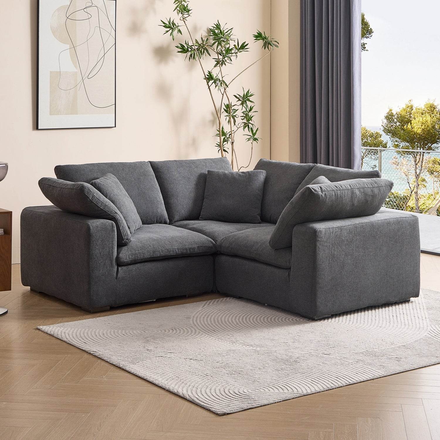 Malibu Cloud L Sectional - Valyouweho