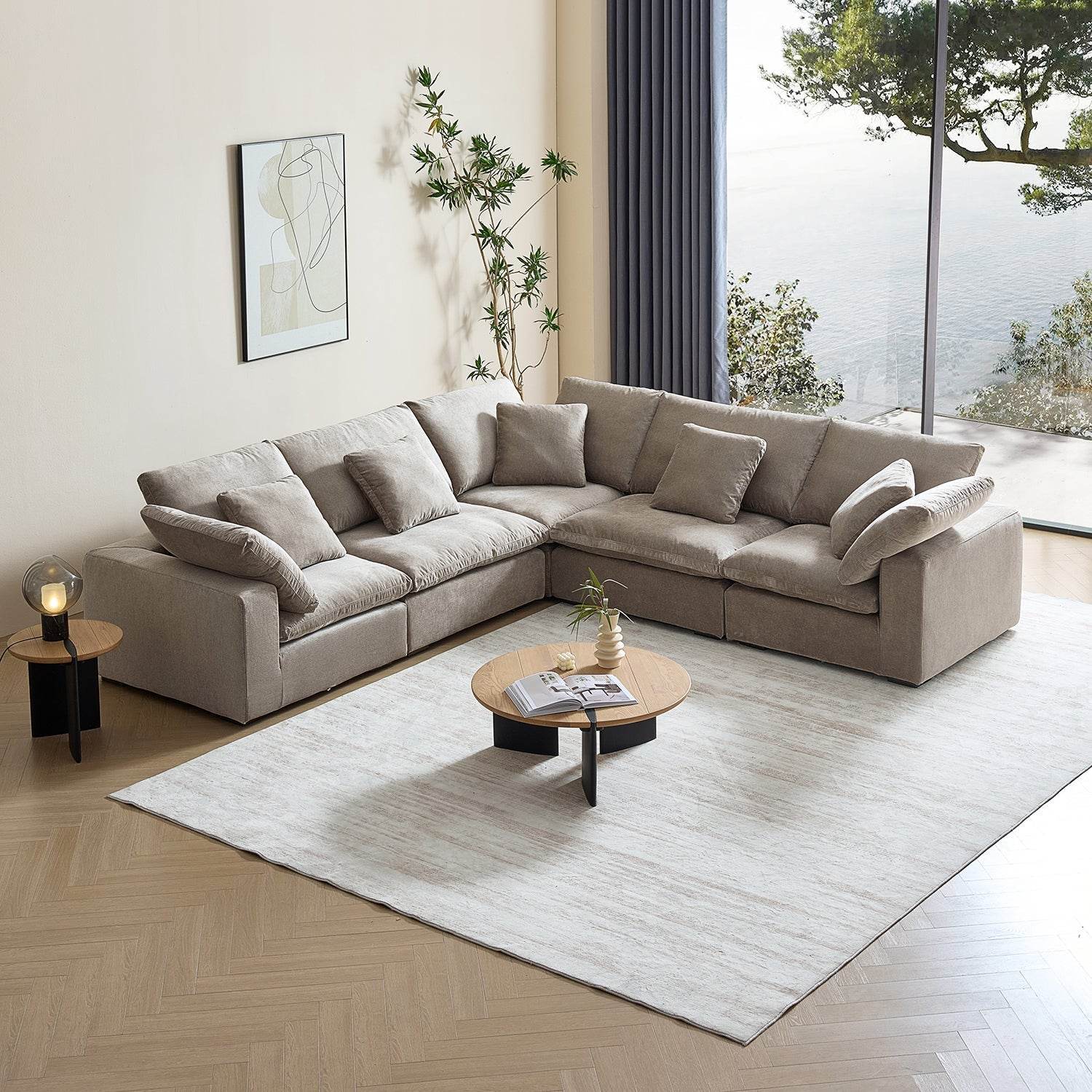 Malibu Cloud L Sectional - Valyouweho