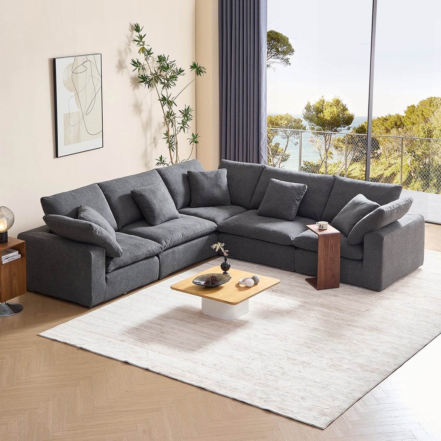Malibu Cloud L Sectional - Valyouweho
