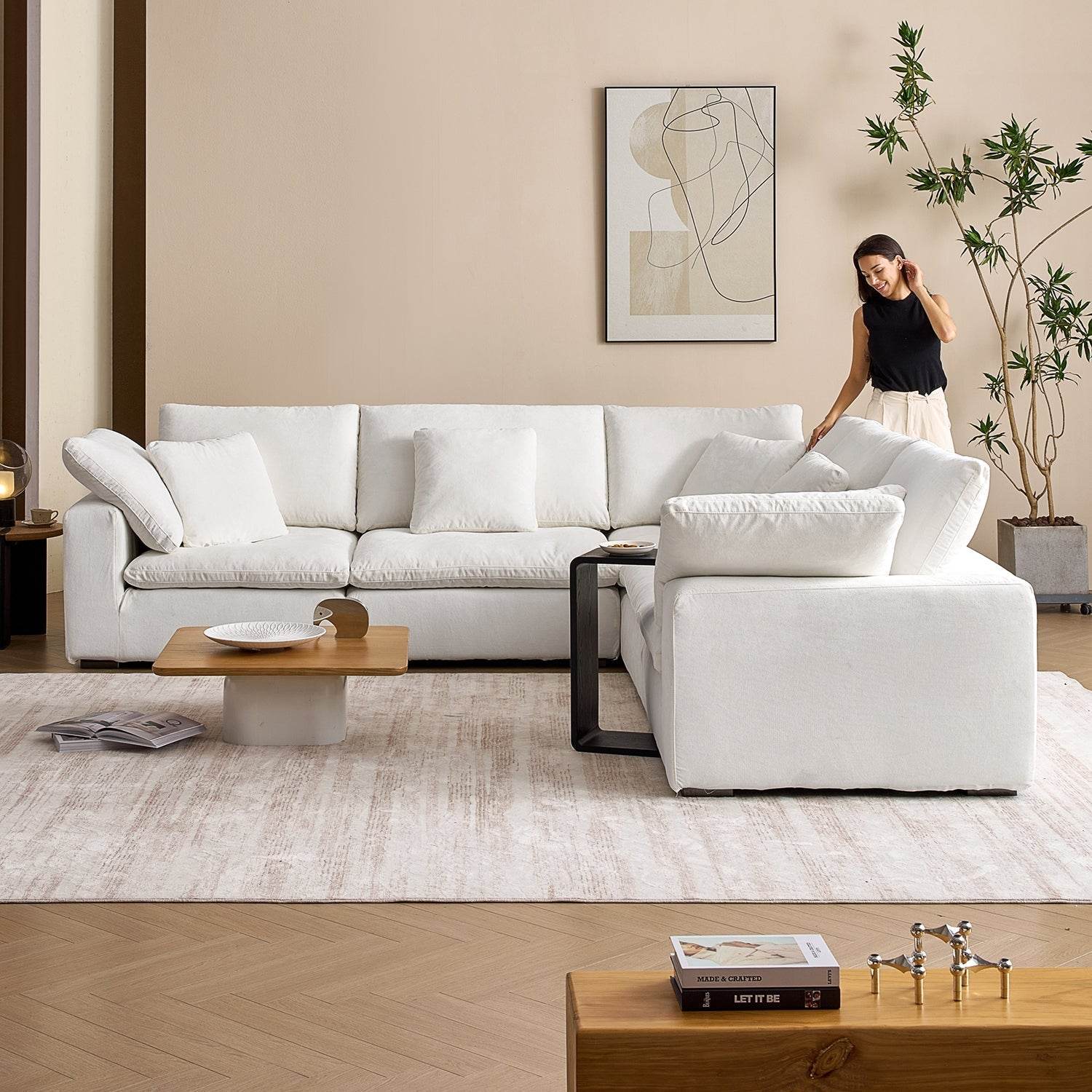 Malibu Cloud L Sectional - Valyouweho
