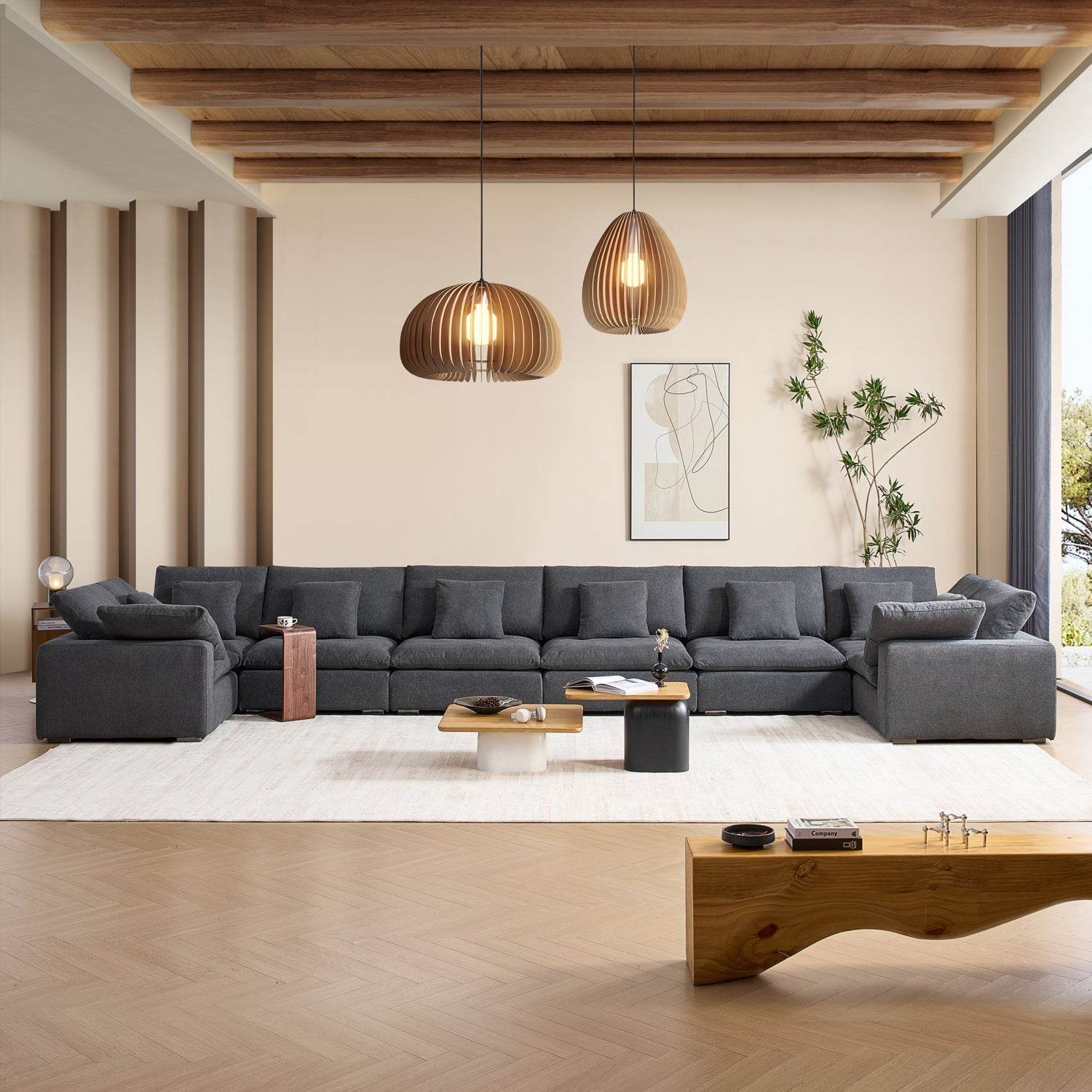 Malibu Cloud U Closed Sectional - Valyouweho