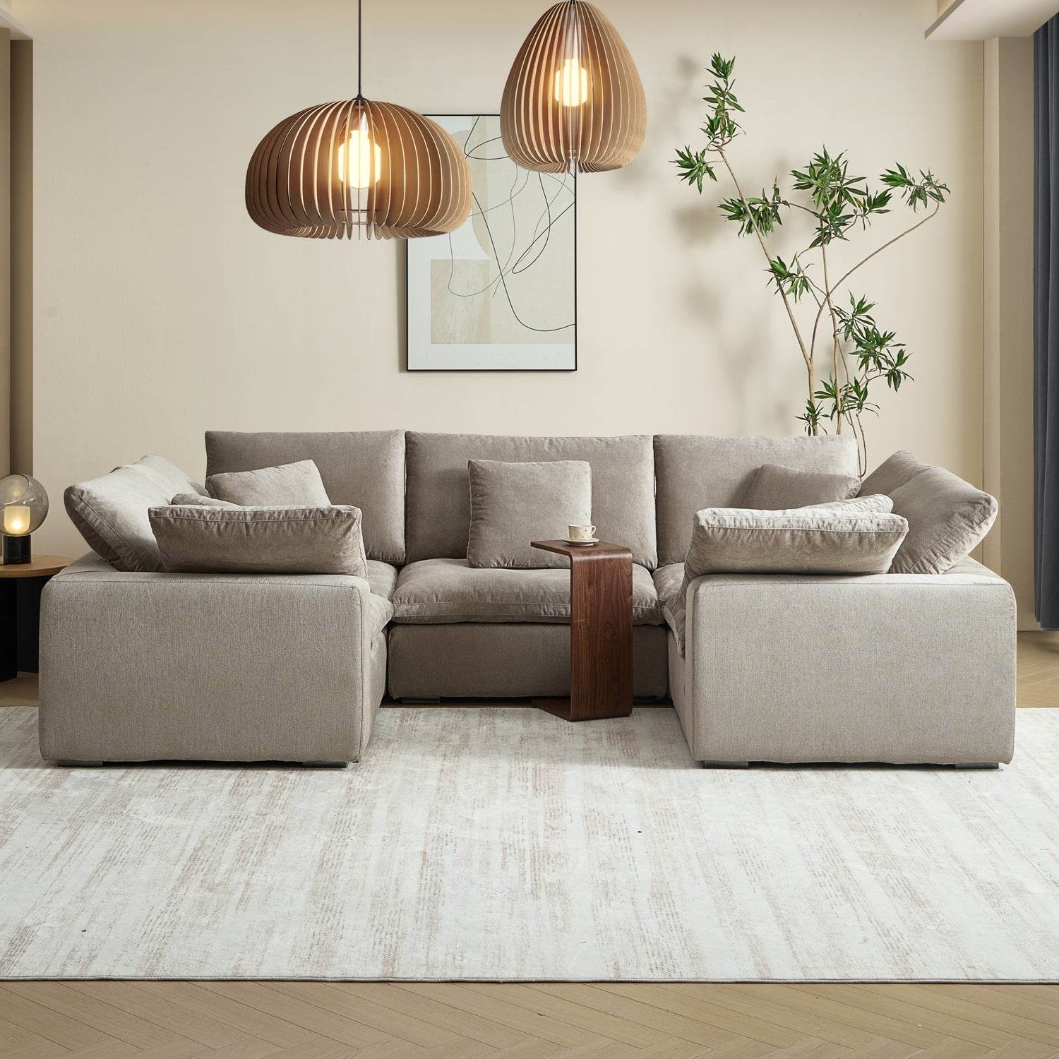 Malibu Cloud U Closed Sectional - Valyouweho