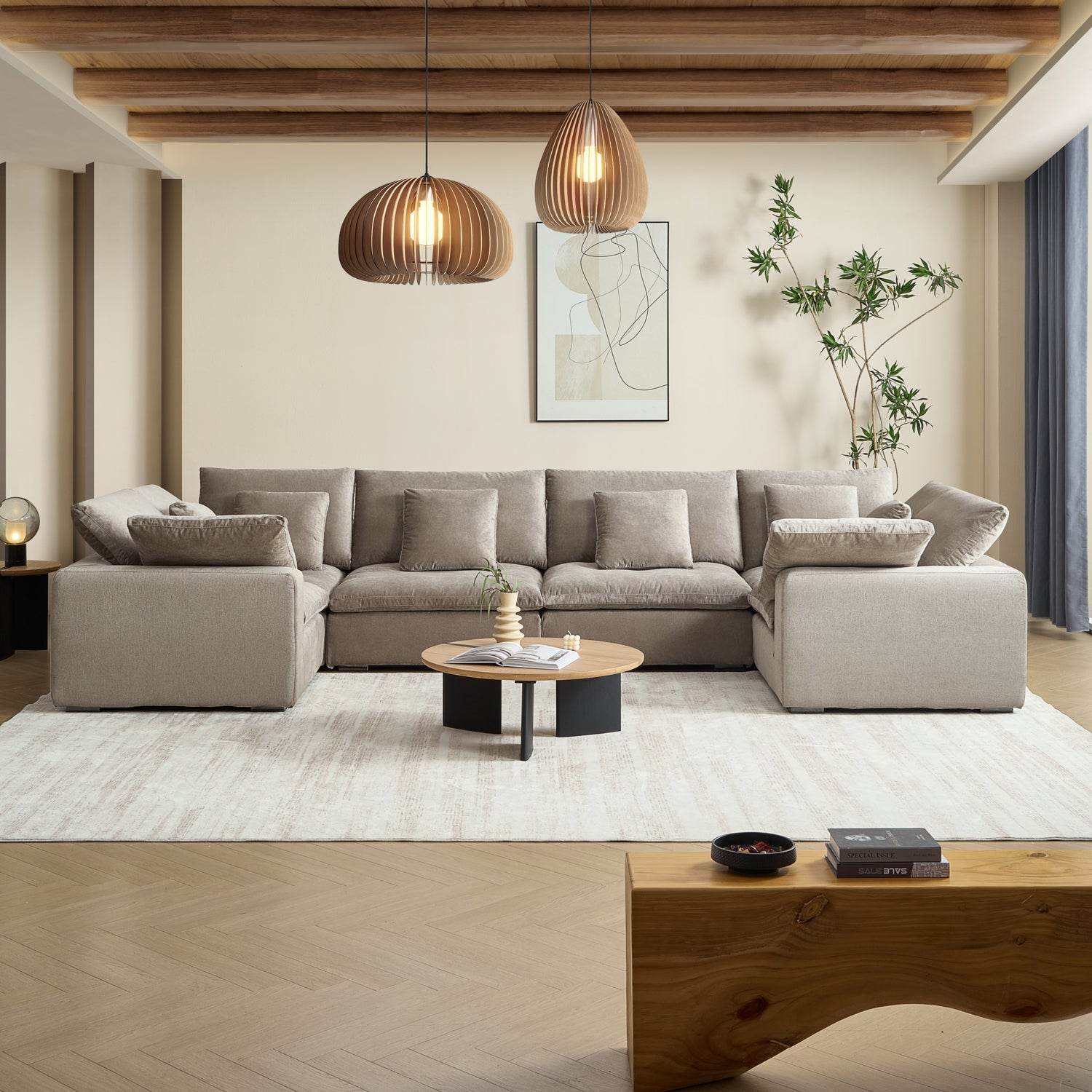Malibu Cloud U Closed Sectional - Valyouweho