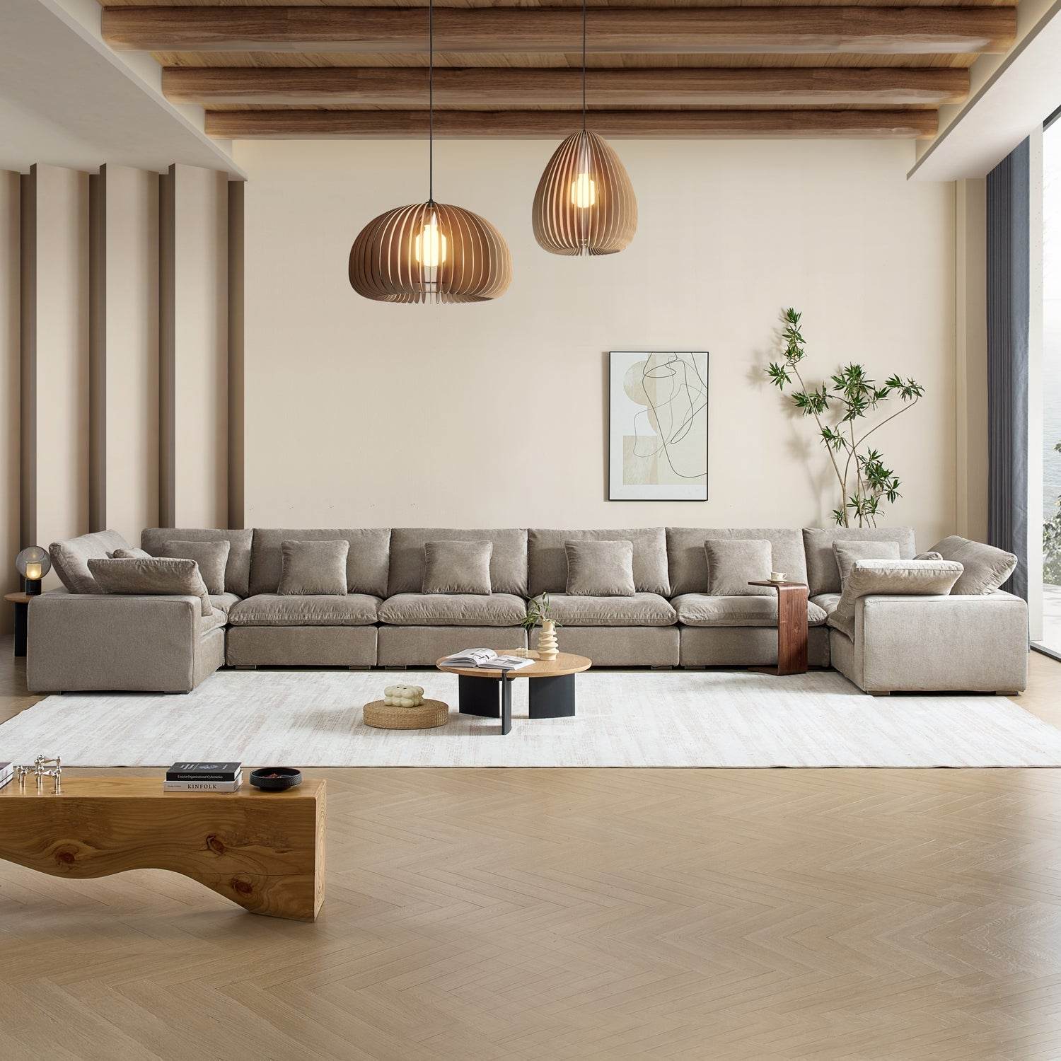 Malibu Cloud U Closed Sectional - Valyouweho