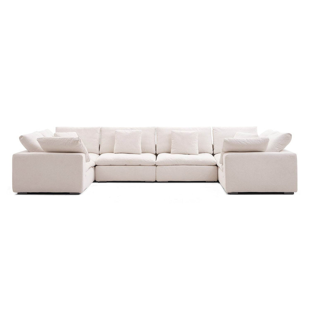 Malibu Cloud U Closed Sectional - Valyouweho