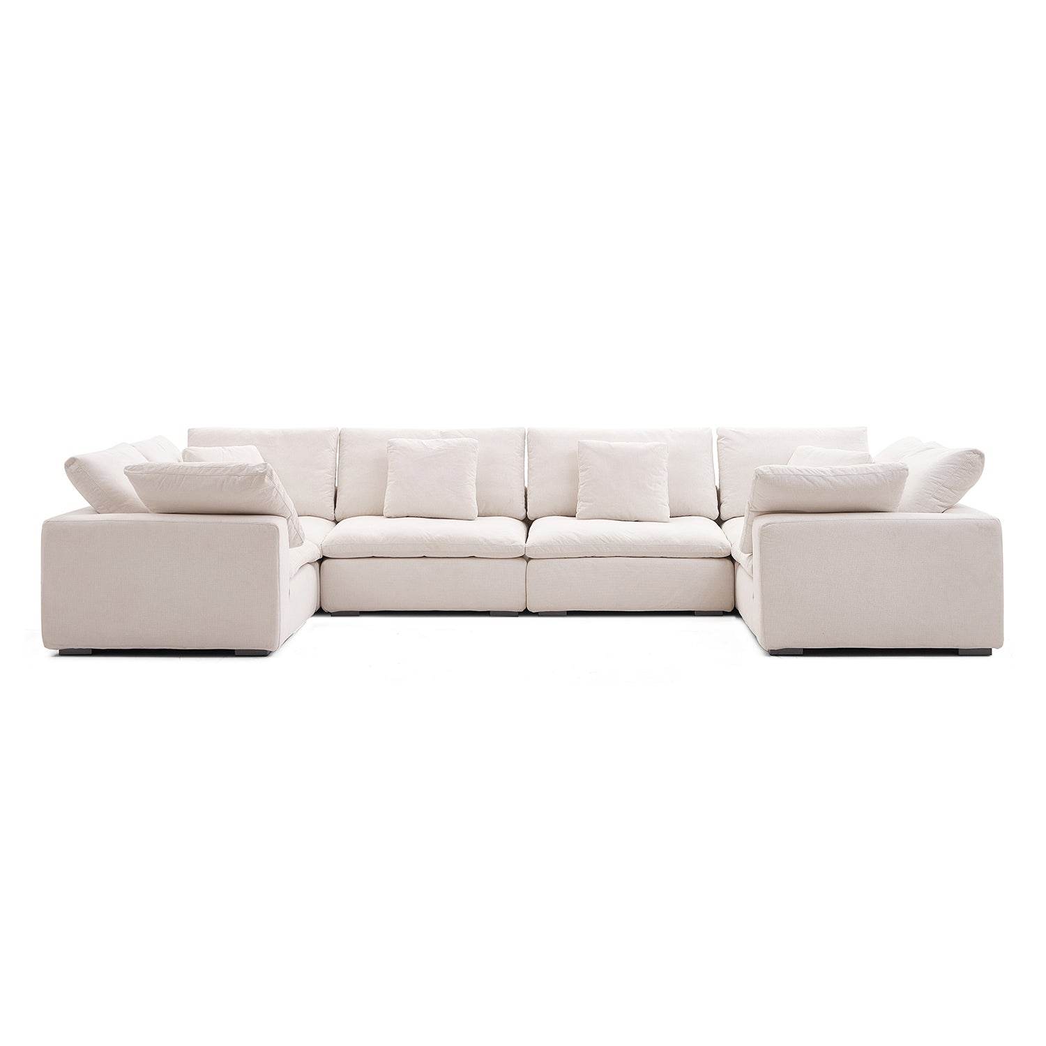 Malibu Cloud U Closed Sectional - Valyouweho