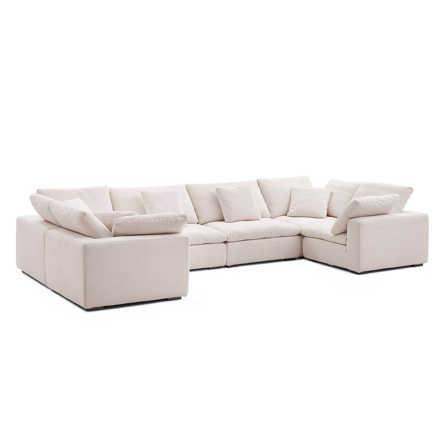 Malibu Cloud U Closed Sectional - Valyouweho