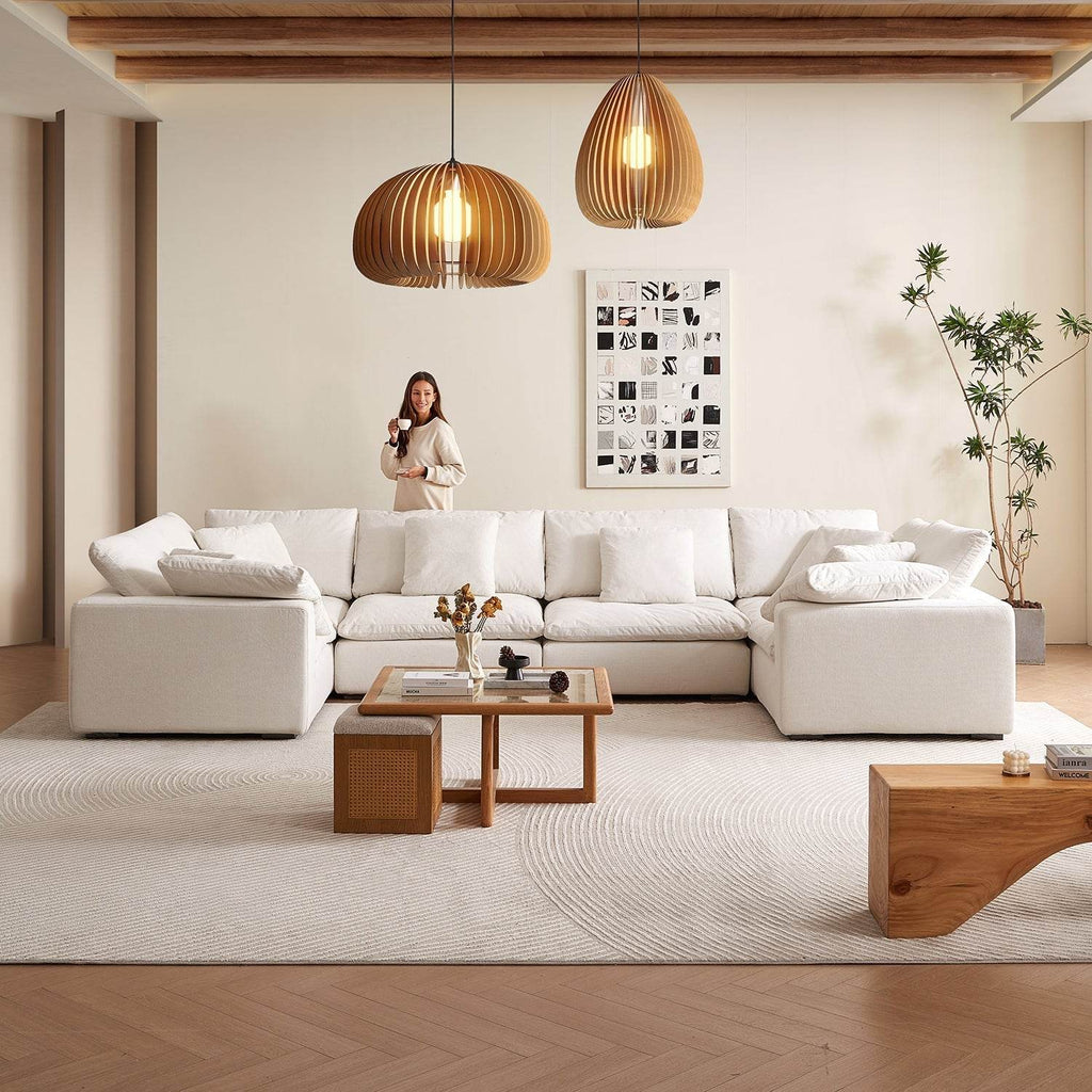 Malibu Cloud U Closed Sectional - Valyouweho