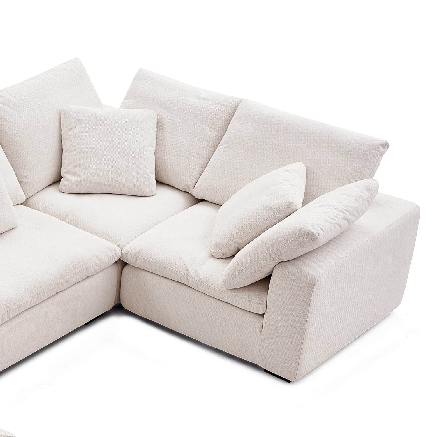 Malibu Cloud U Closed Sectional - Valyouweho
