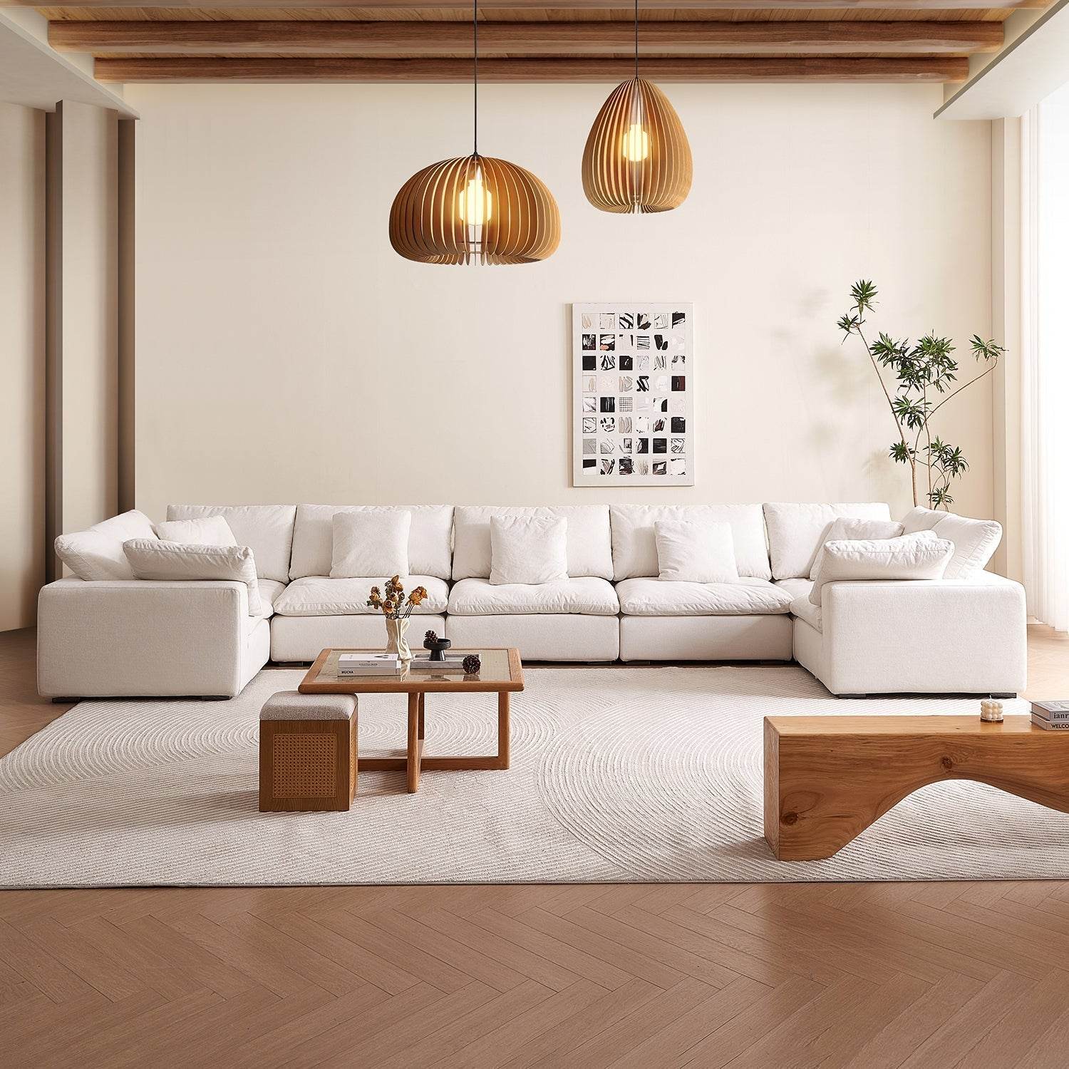 Malibu Cloud U Closed Sectional - Valyouweho