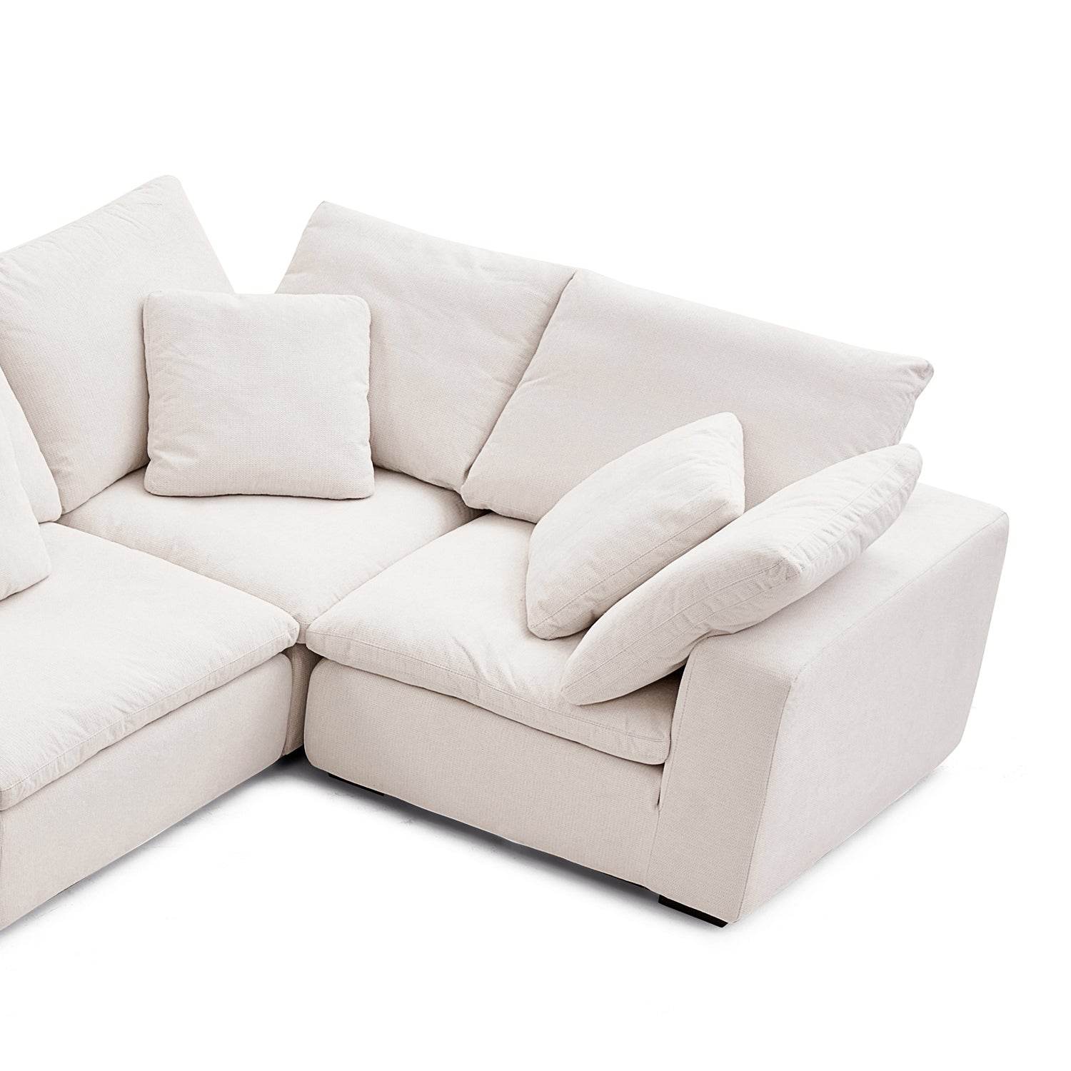 Malibu Cloud U Closed Sectional - Valyouweho