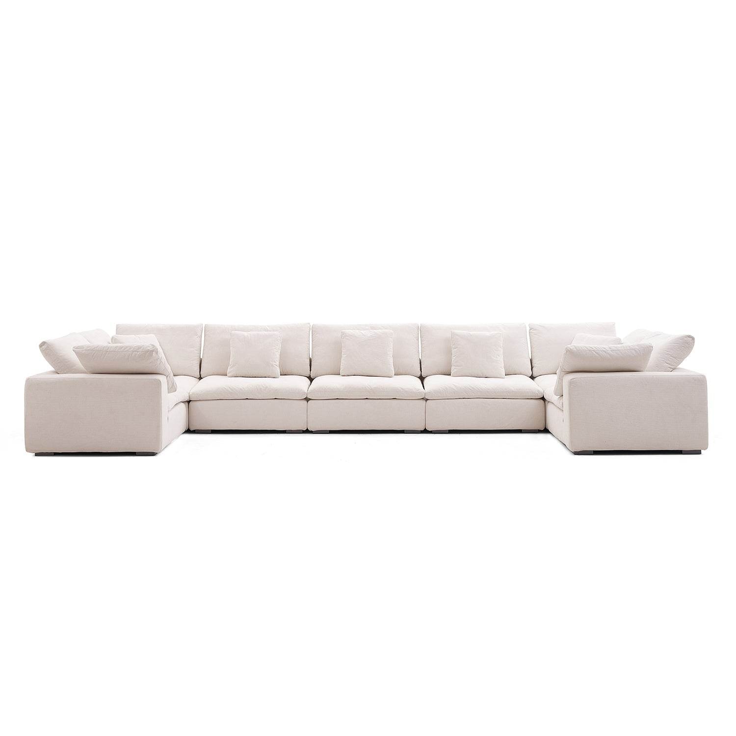 Malibu Cloud U Closed Sectional - Valyouweho