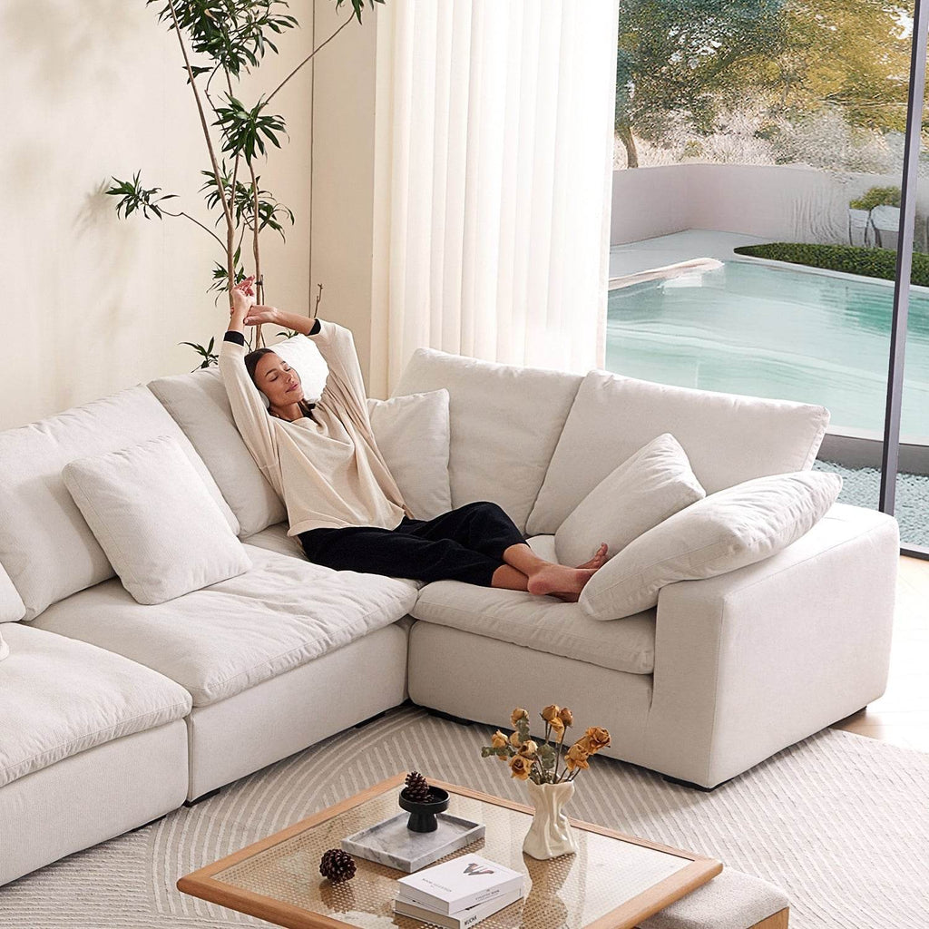 Malibu Cloud U Closed Sectional - Valyouweho