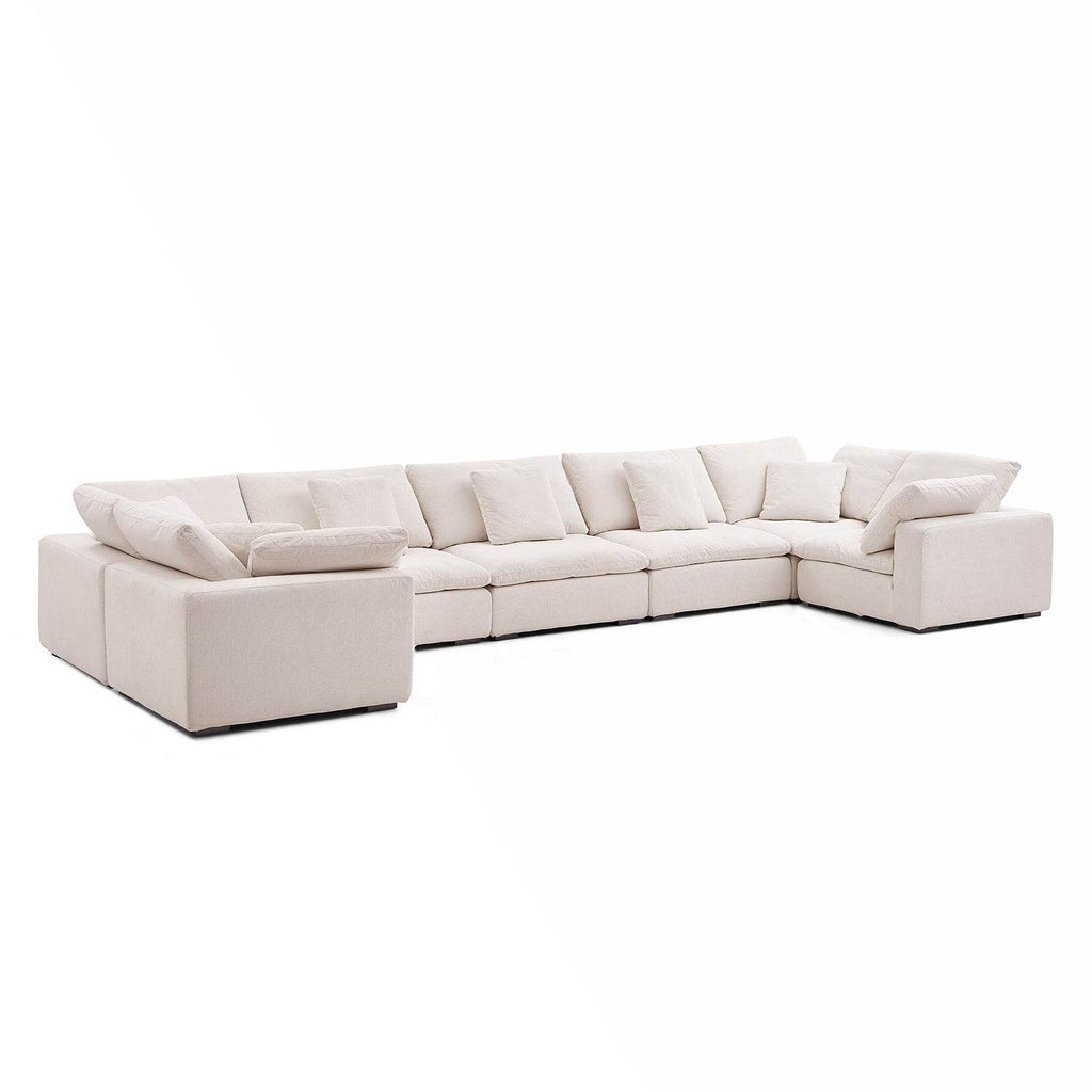 Malibu Cloud U Closed Sectional - Valyouweho