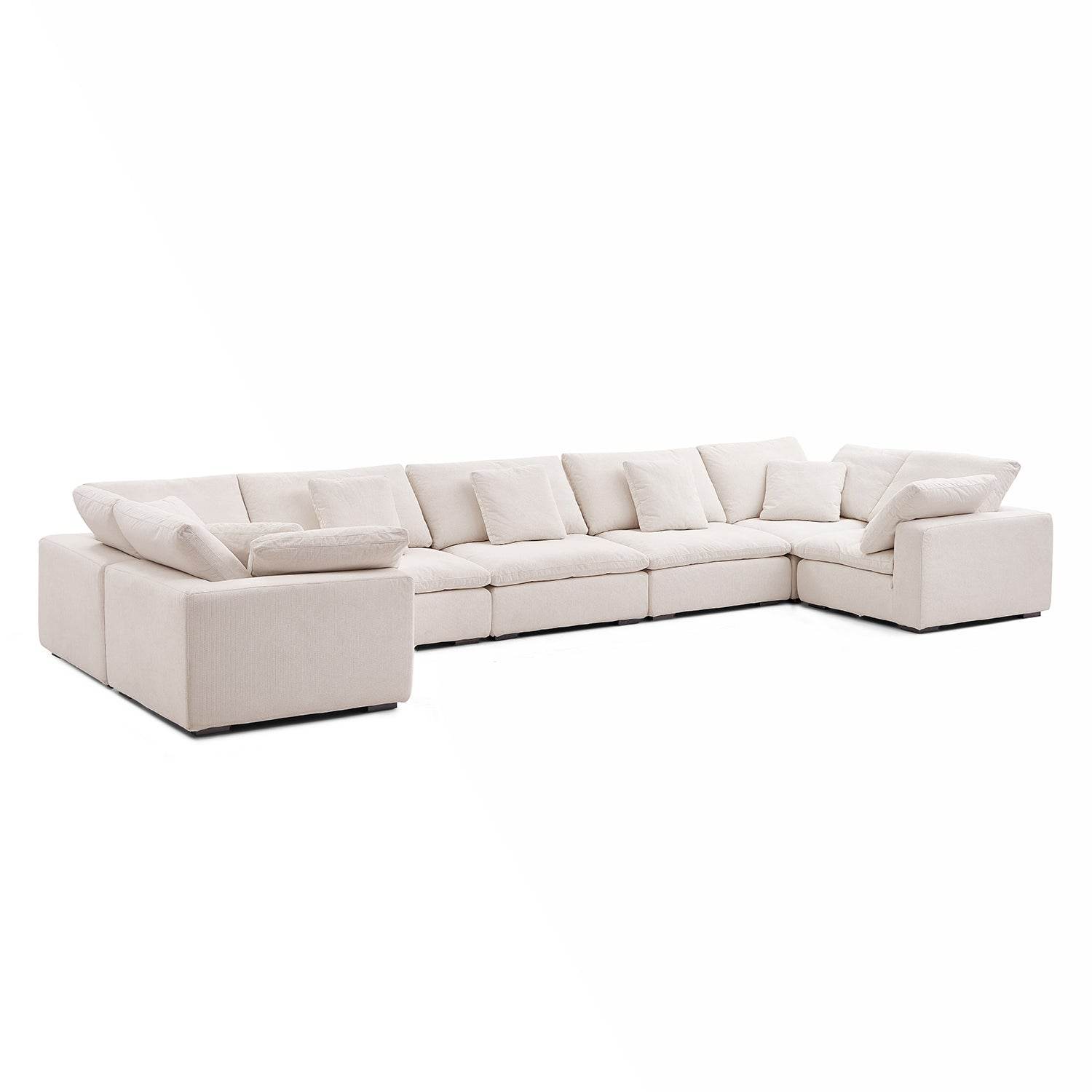 Malibu Cloud U Closed Sectional - Valyouweho