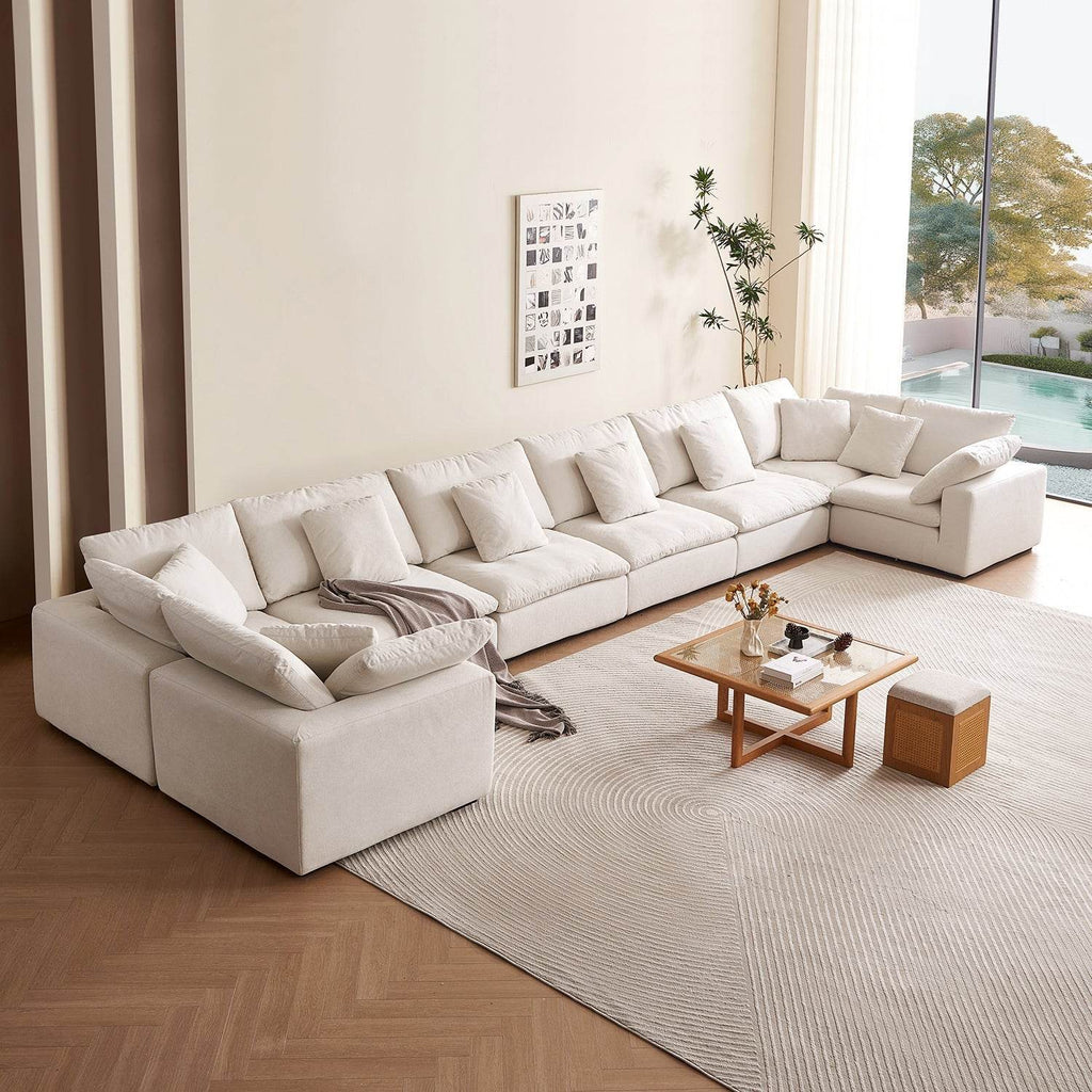Malibu Cloud U Closed Sectional - Valyouweho